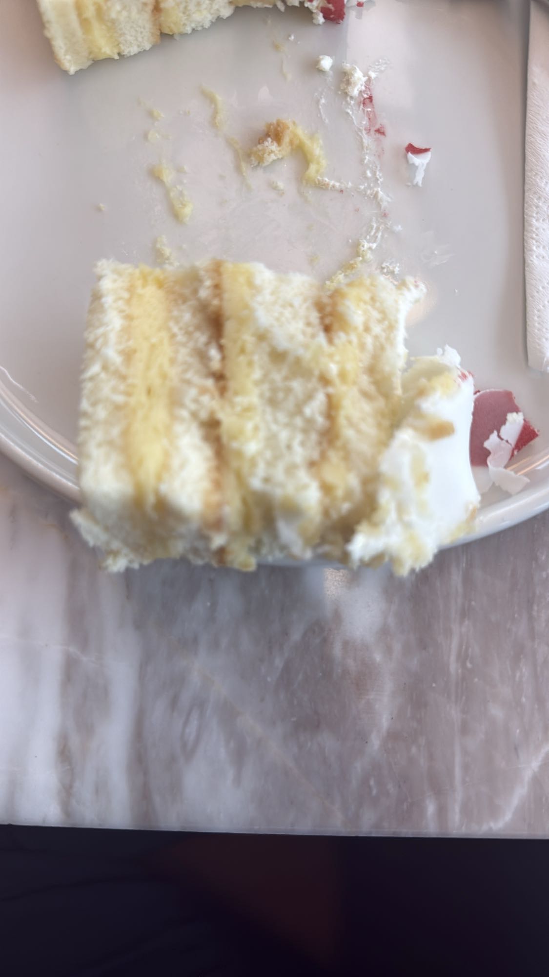 Vanilla Layer Cake Slice