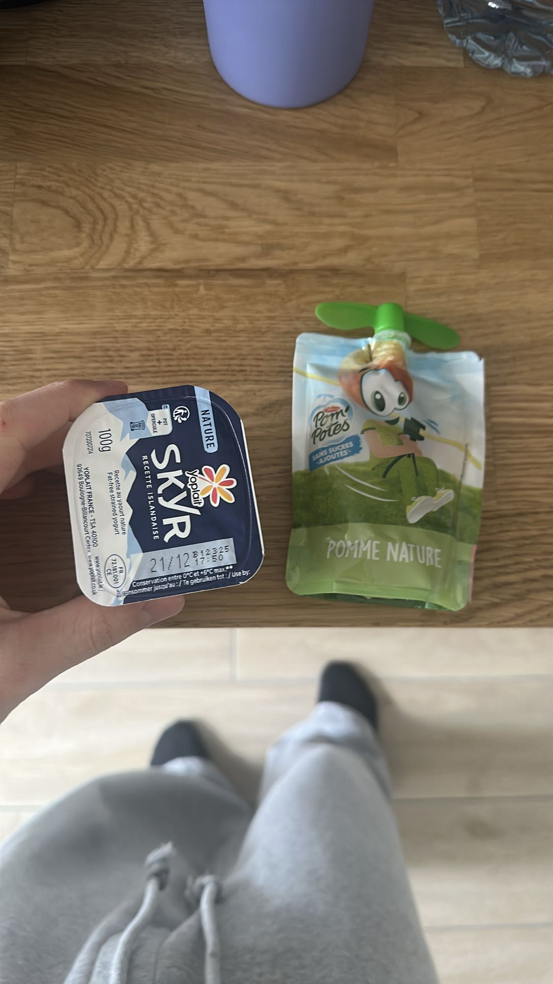 Skyr et compote pomme