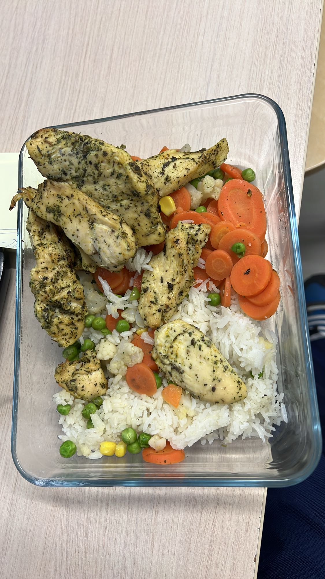 Kurczak z ryżem i warzywami