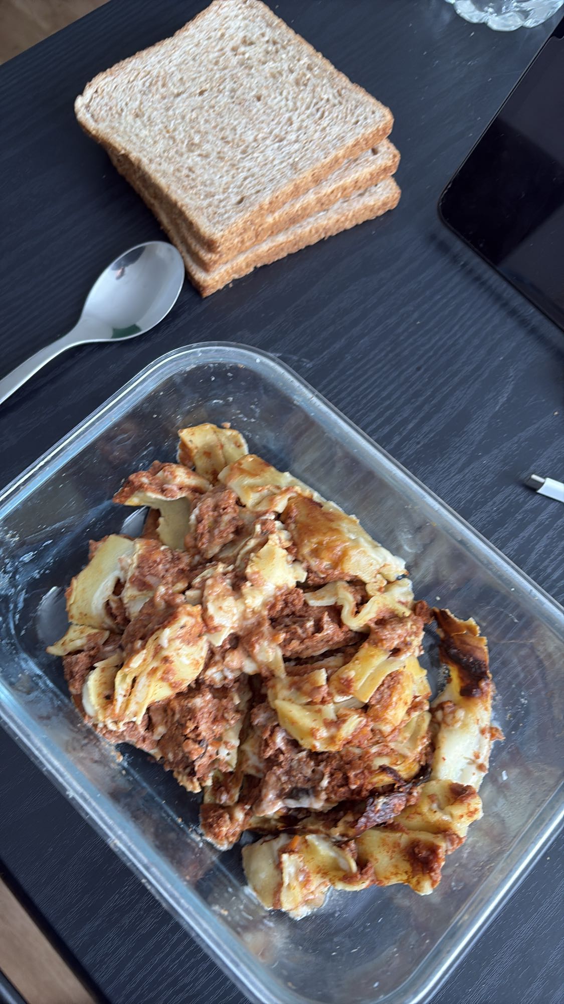 Lasagnes et pain complet