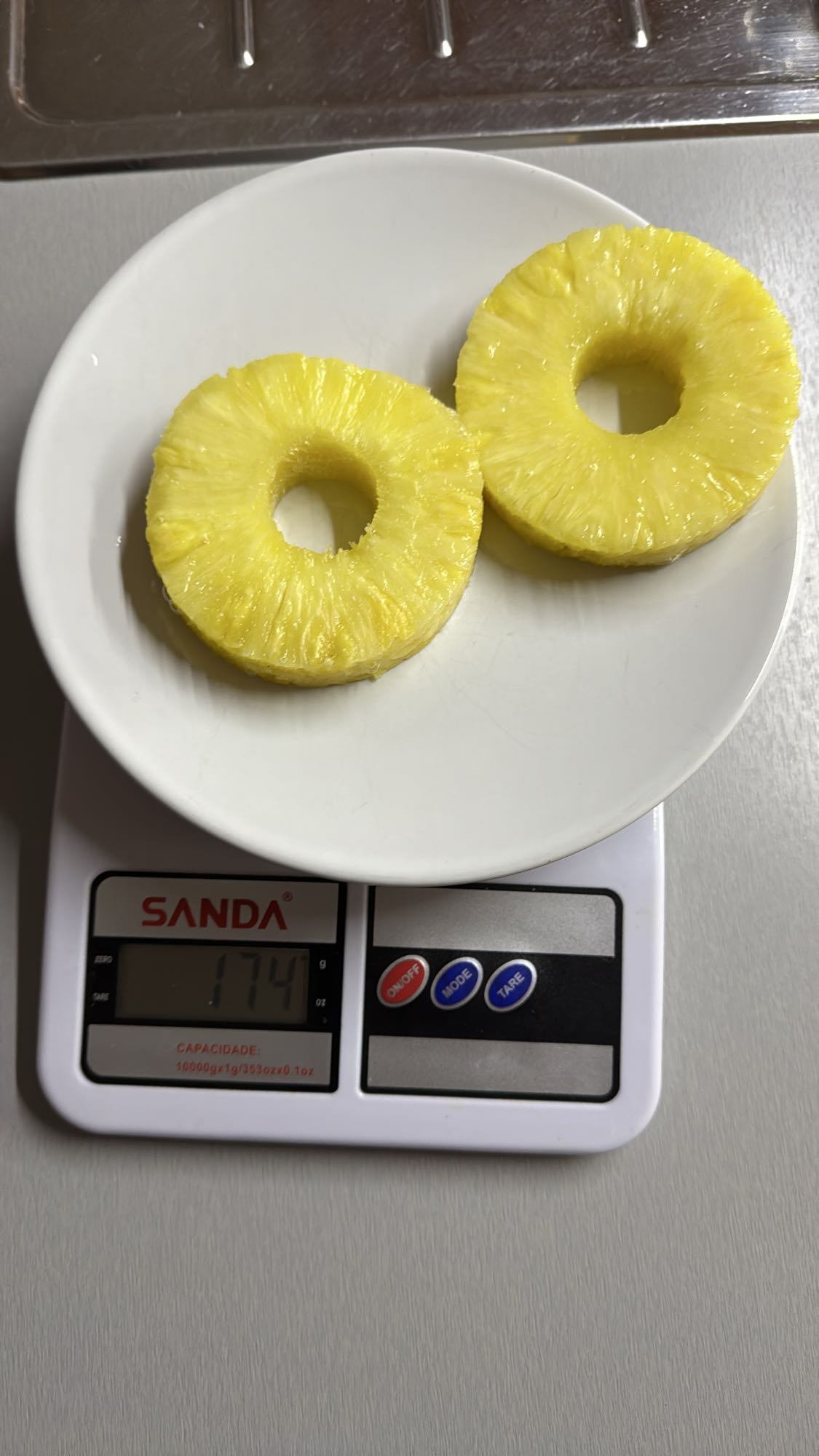 Rodajas de piña fresca