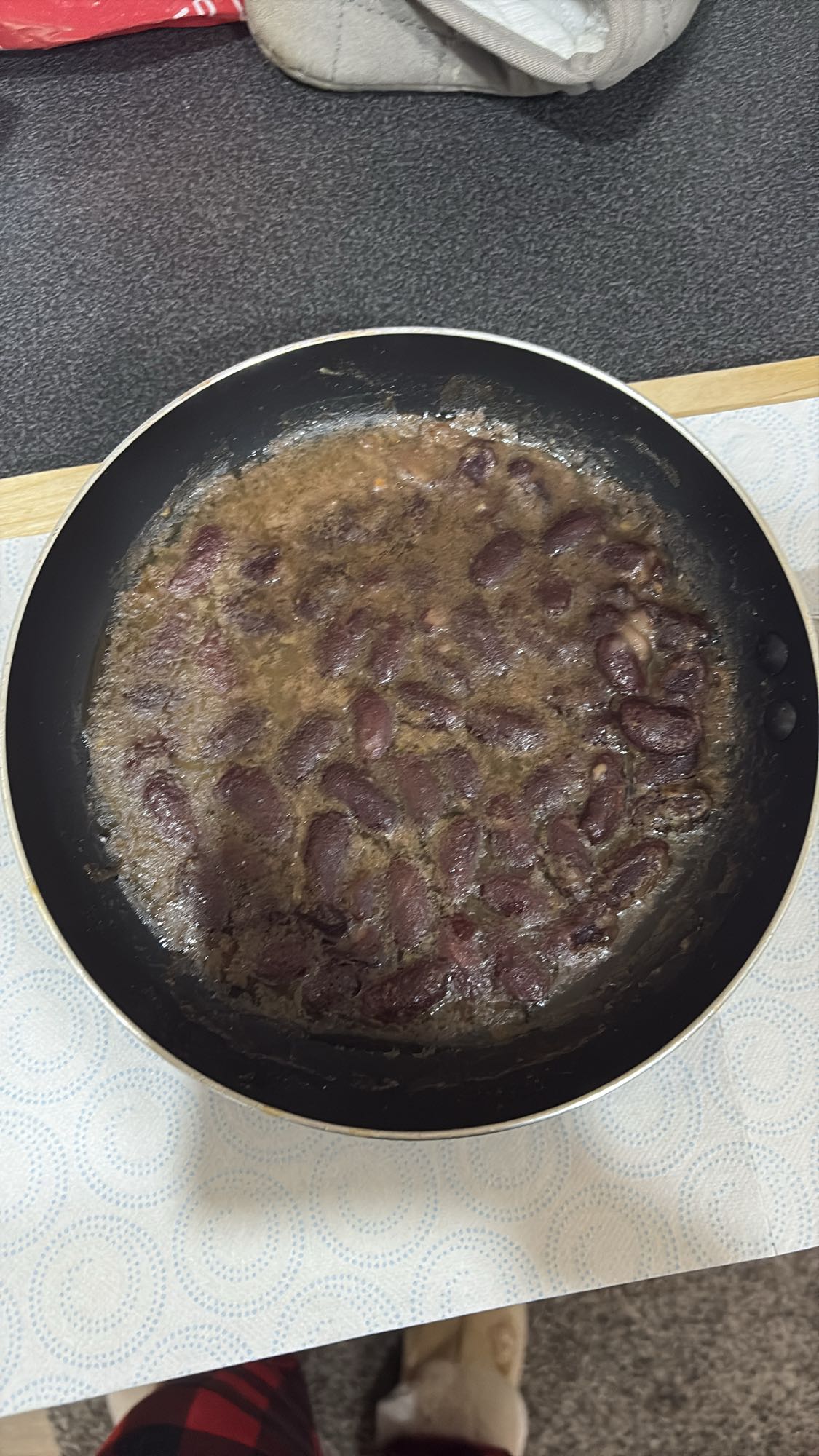 Stekte røde bønner