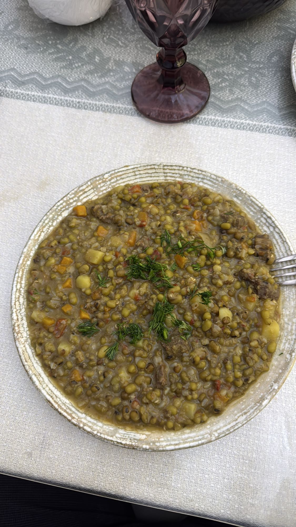 Чечевичный суп с говядиной