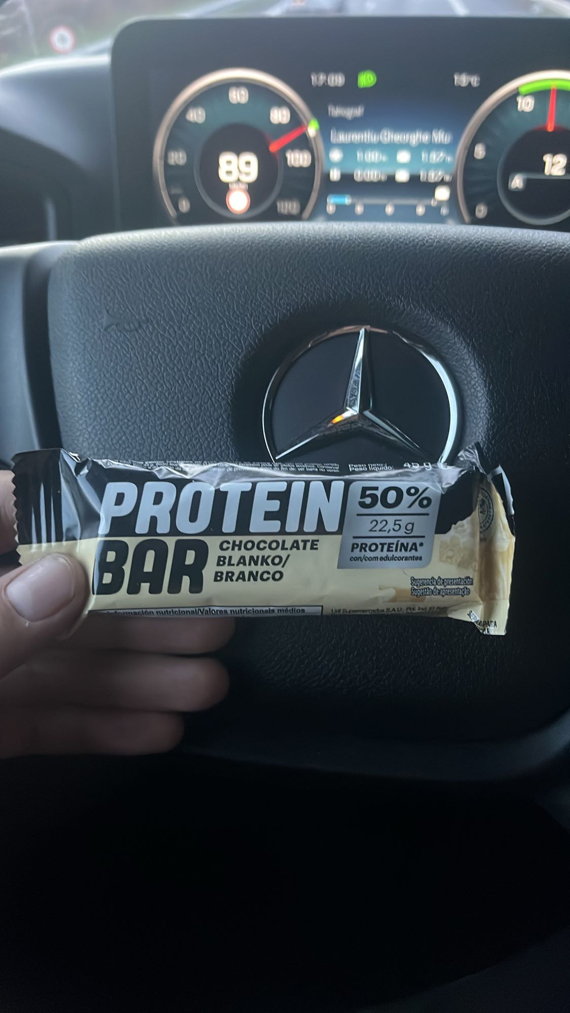 Baton proteic ciocolată albă