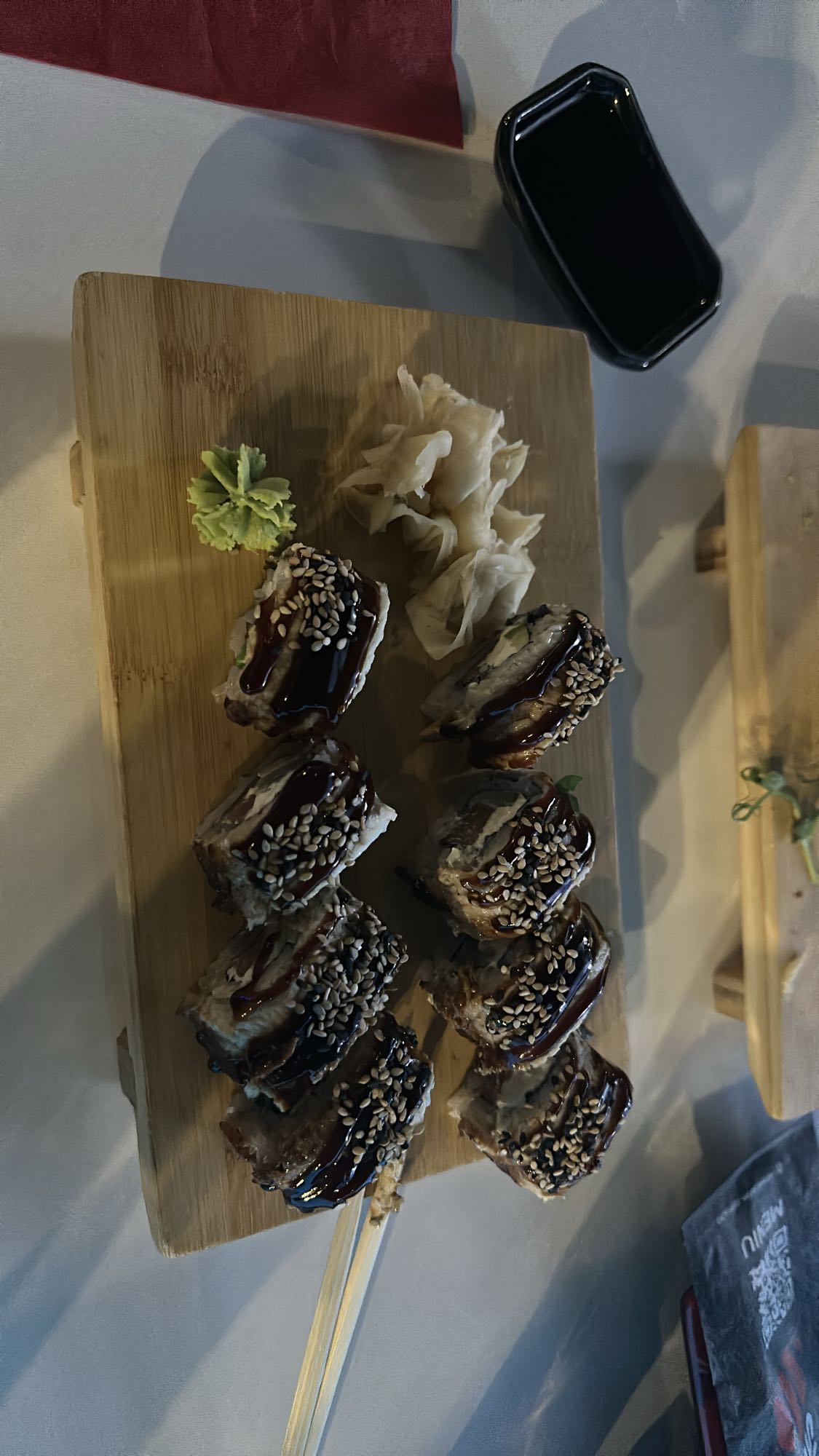 Sushi Roll with Sauce