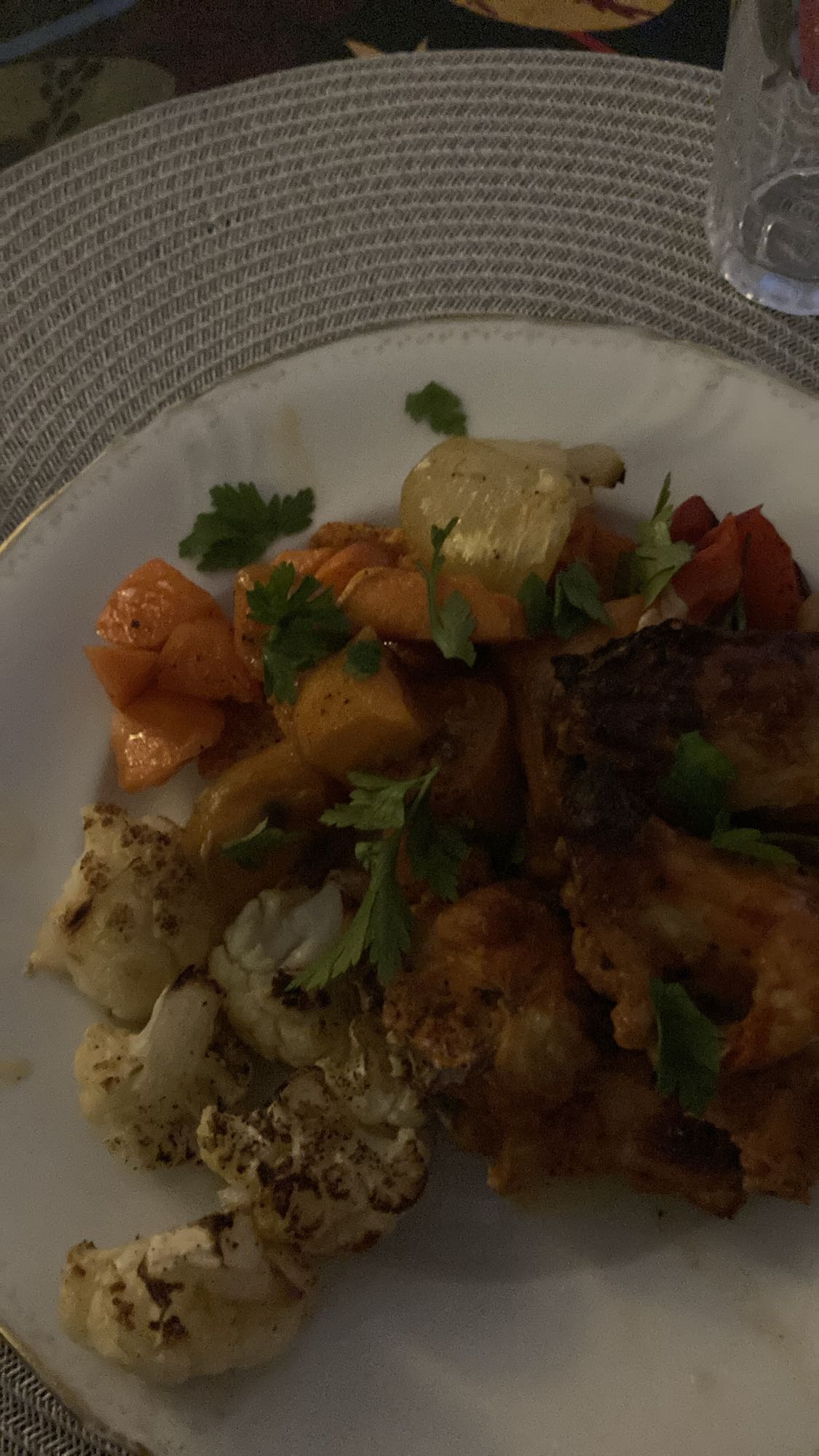 Kyckling med rostade grönsaker