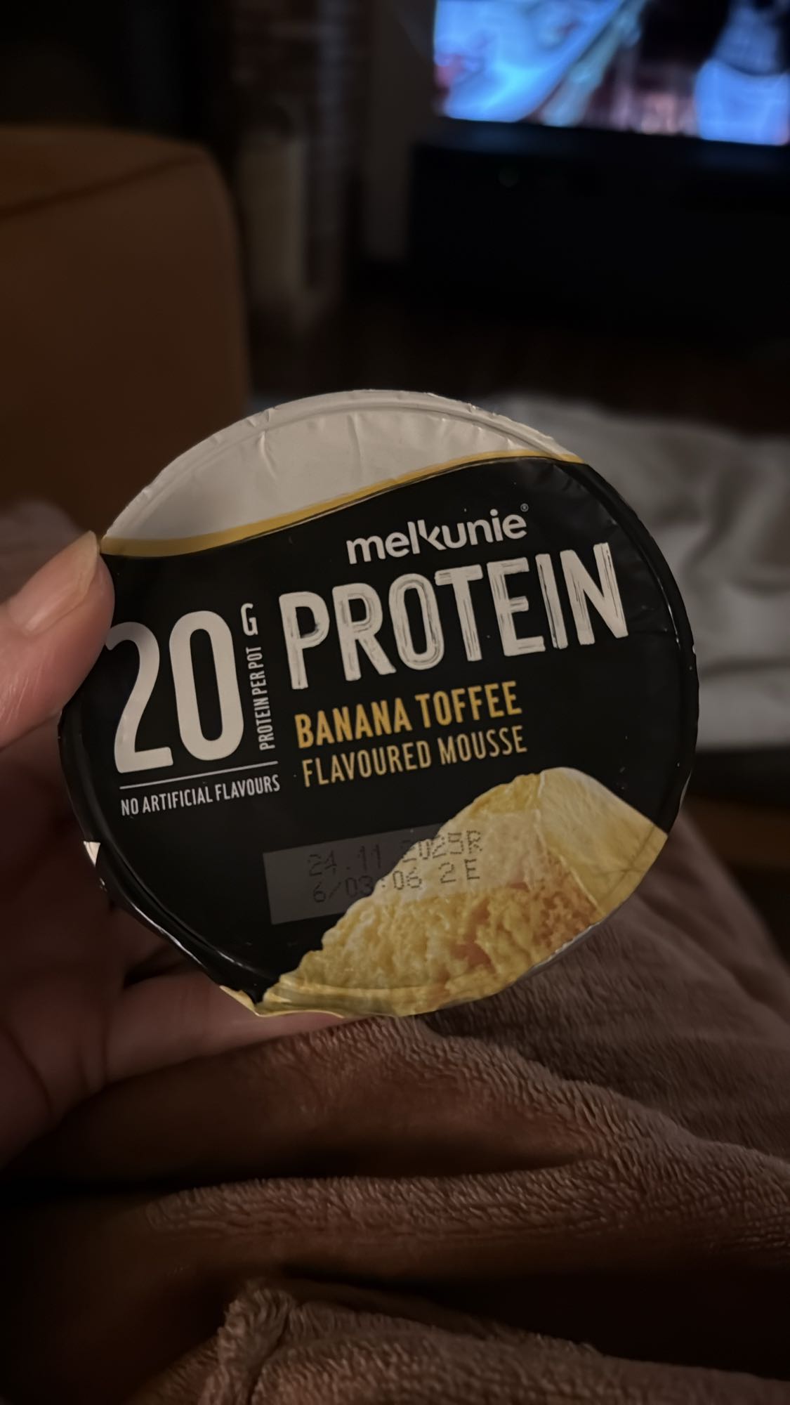 Banaan Toffee Eiwit Mousse