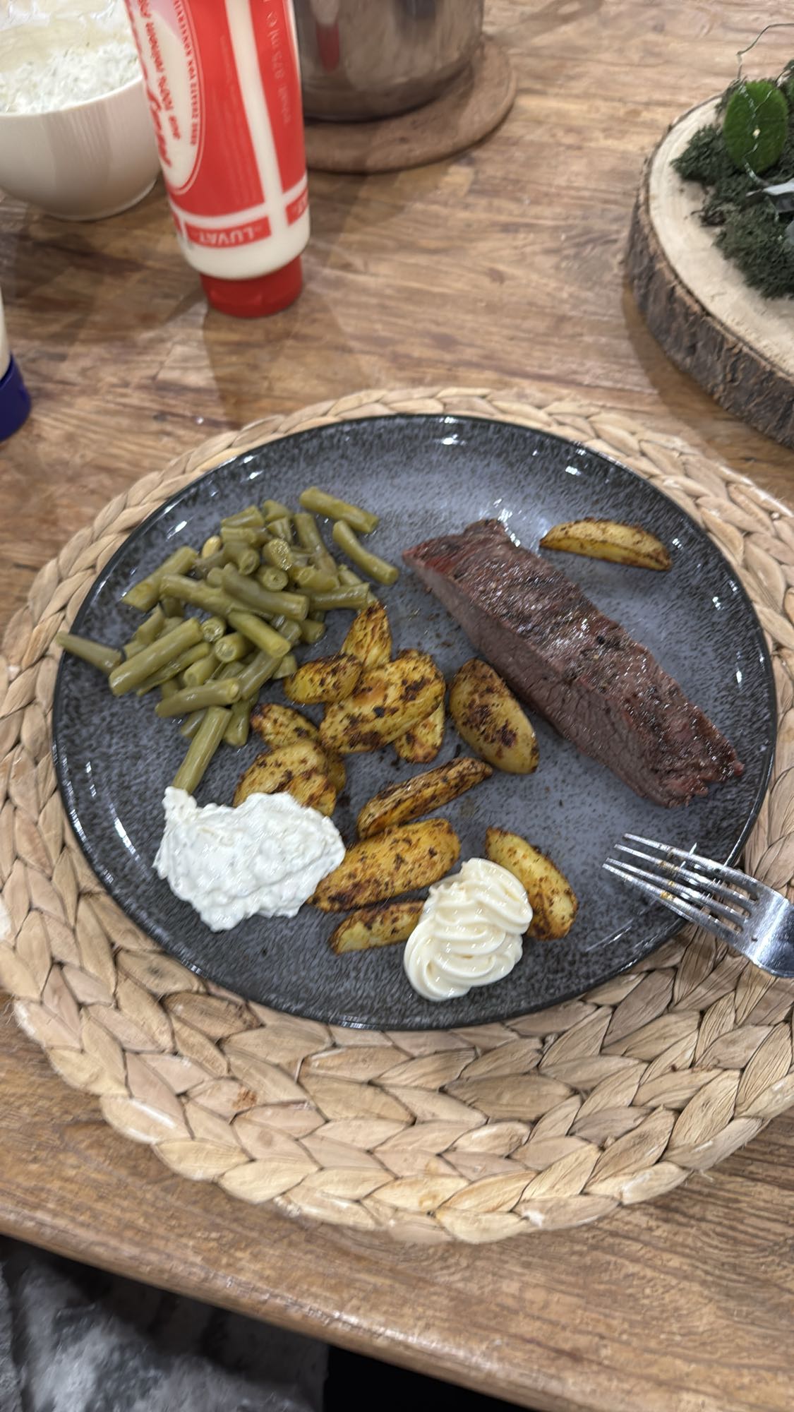 Steak mit Kartoffeln