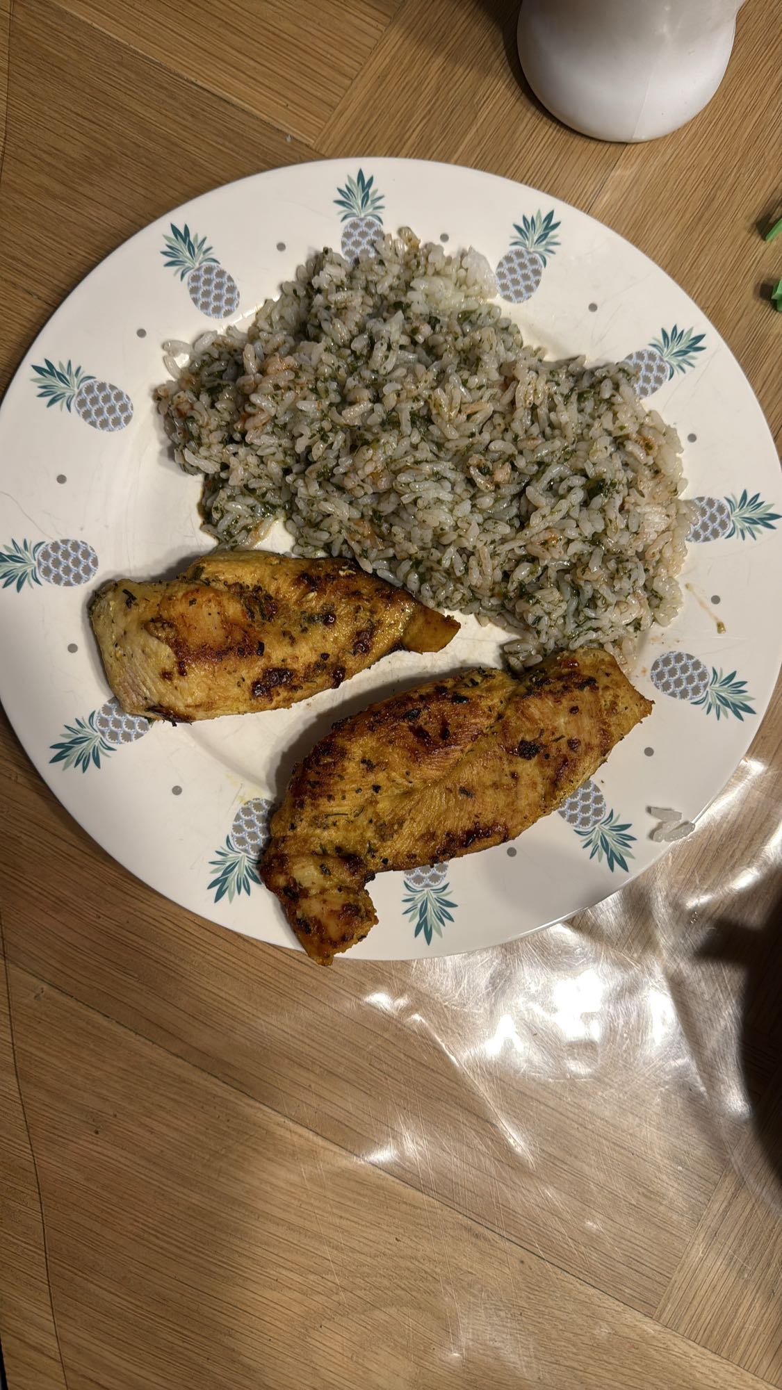 Grilled Chicken with Rice