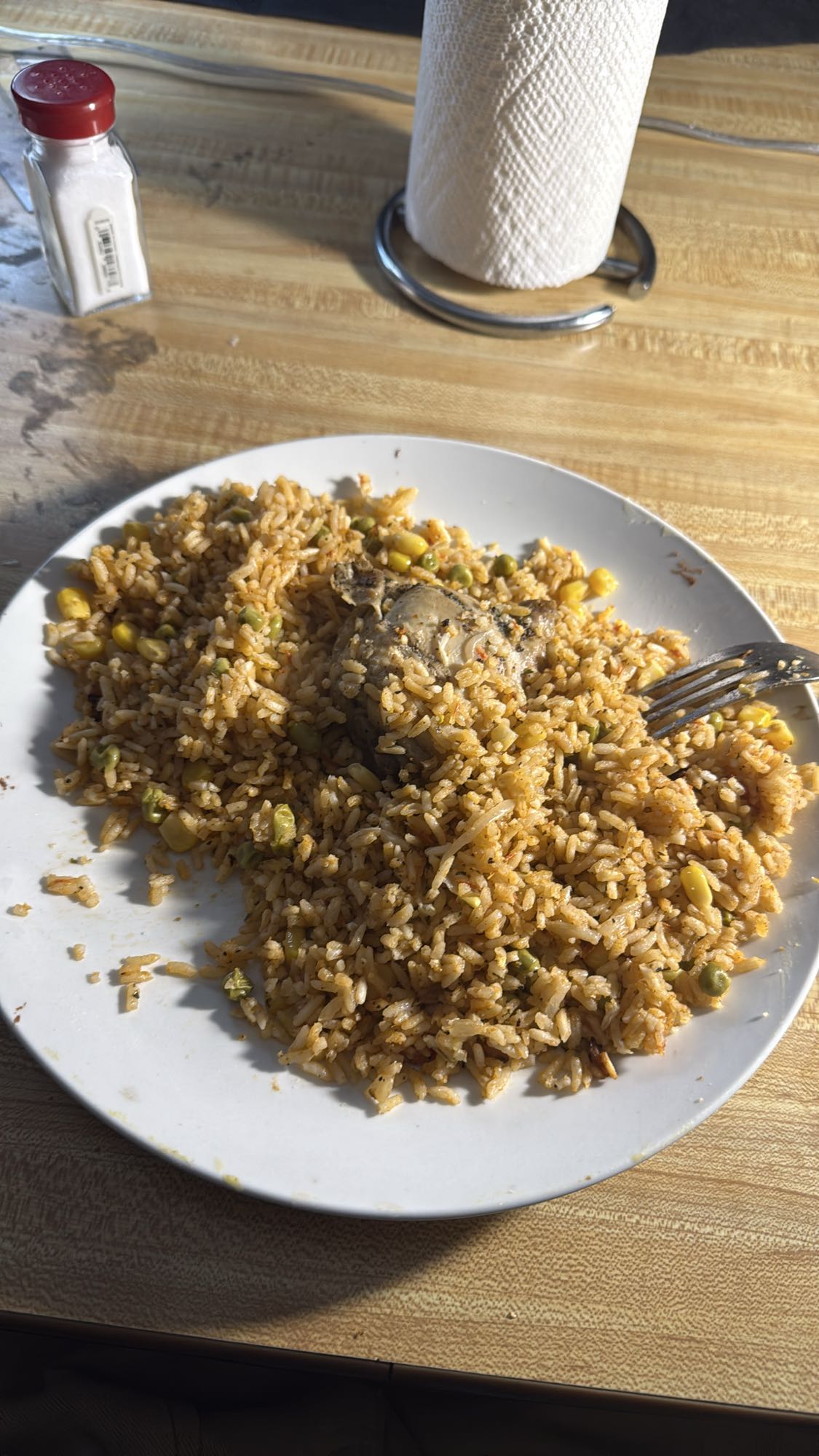 Riz sauté au poulet
