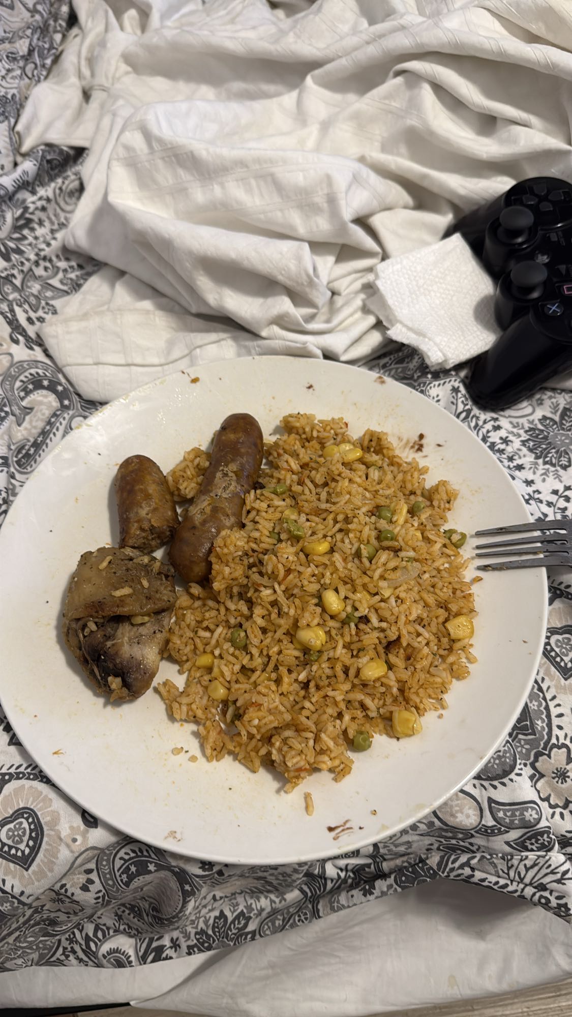 Riz aux saucisses