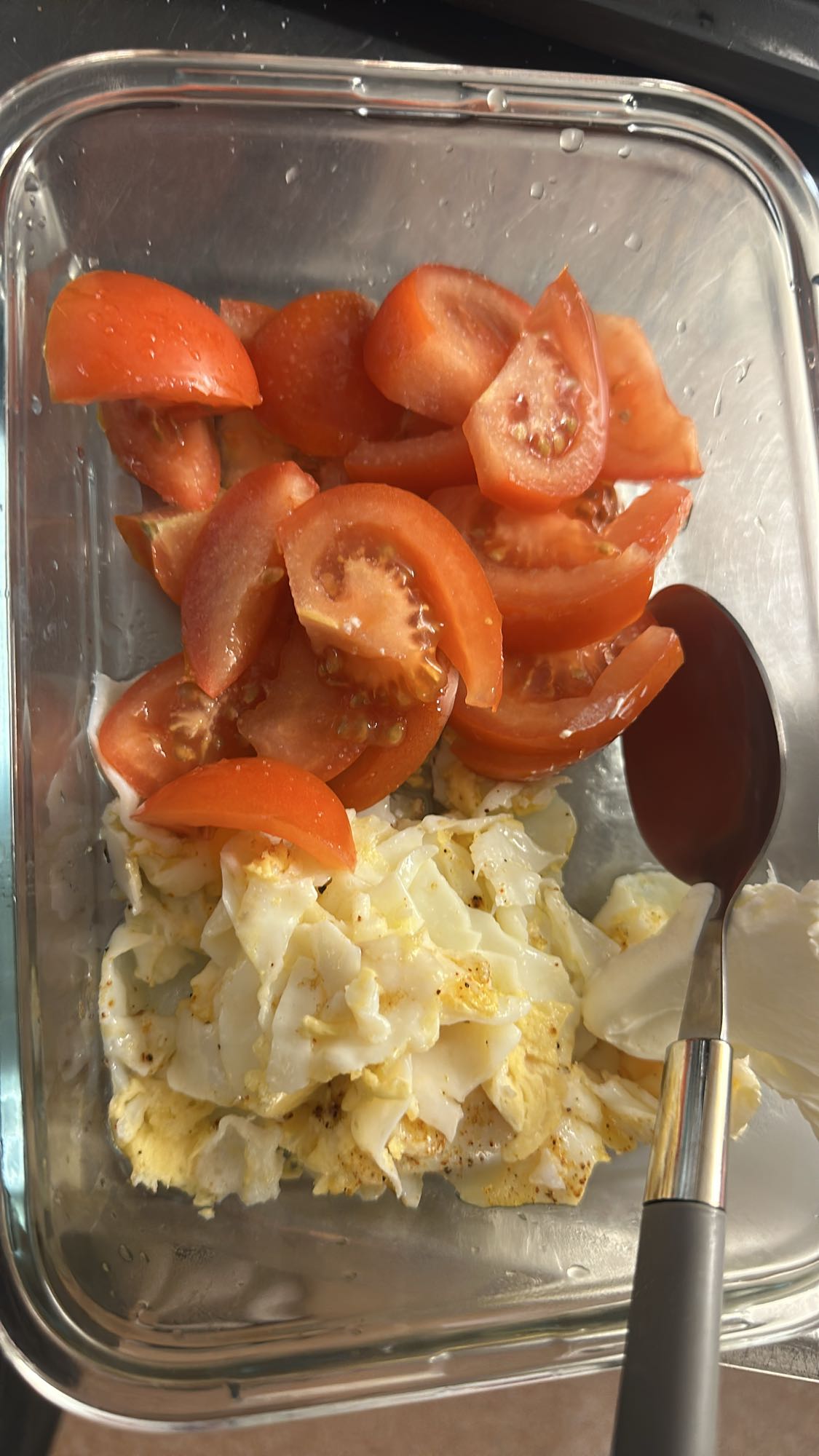 Äggvita och tomater