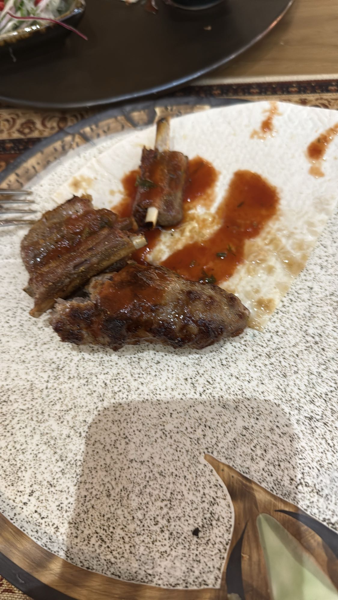 баранина с соусом