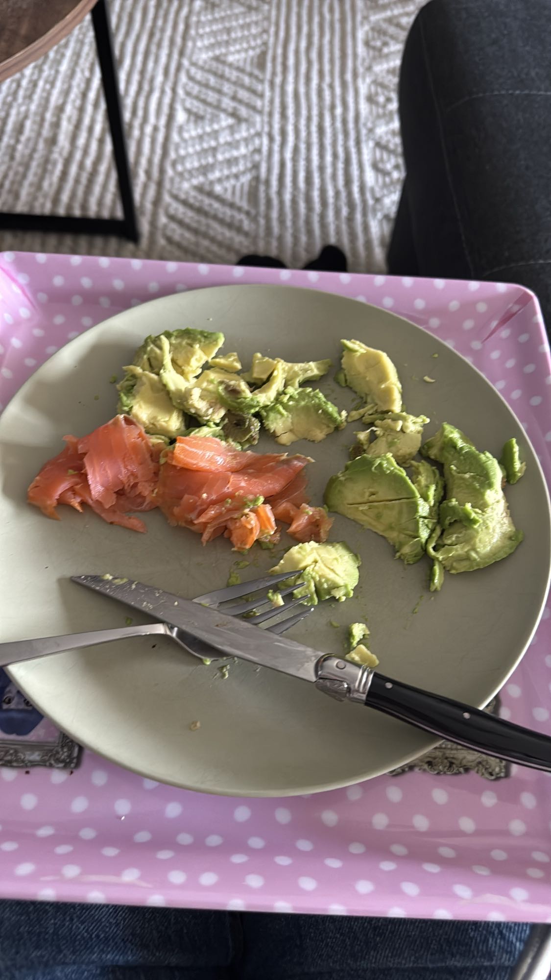 Saumon et avocat