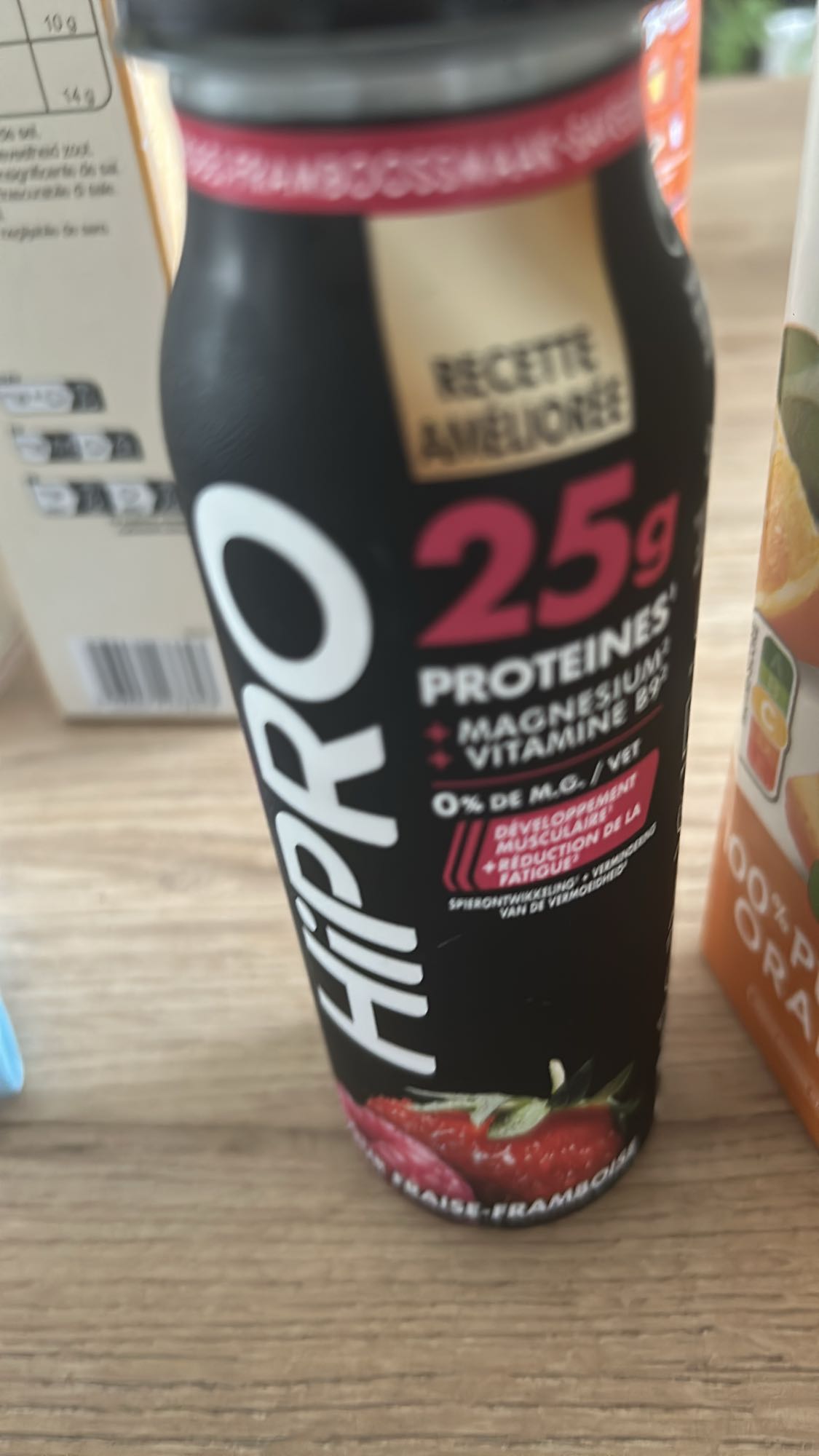 Boisson protéinée fraise