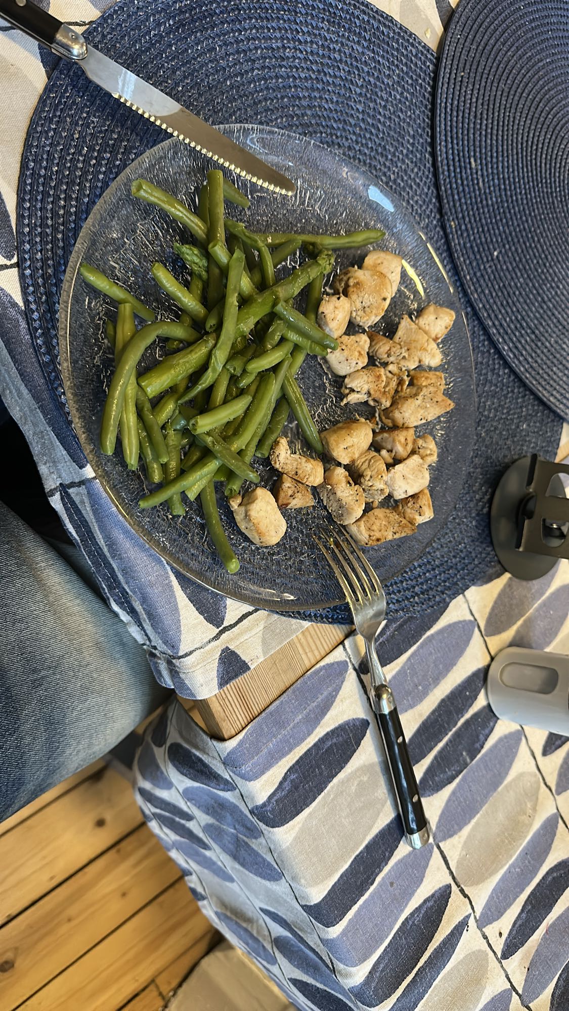 Kyckling med gröna bönor