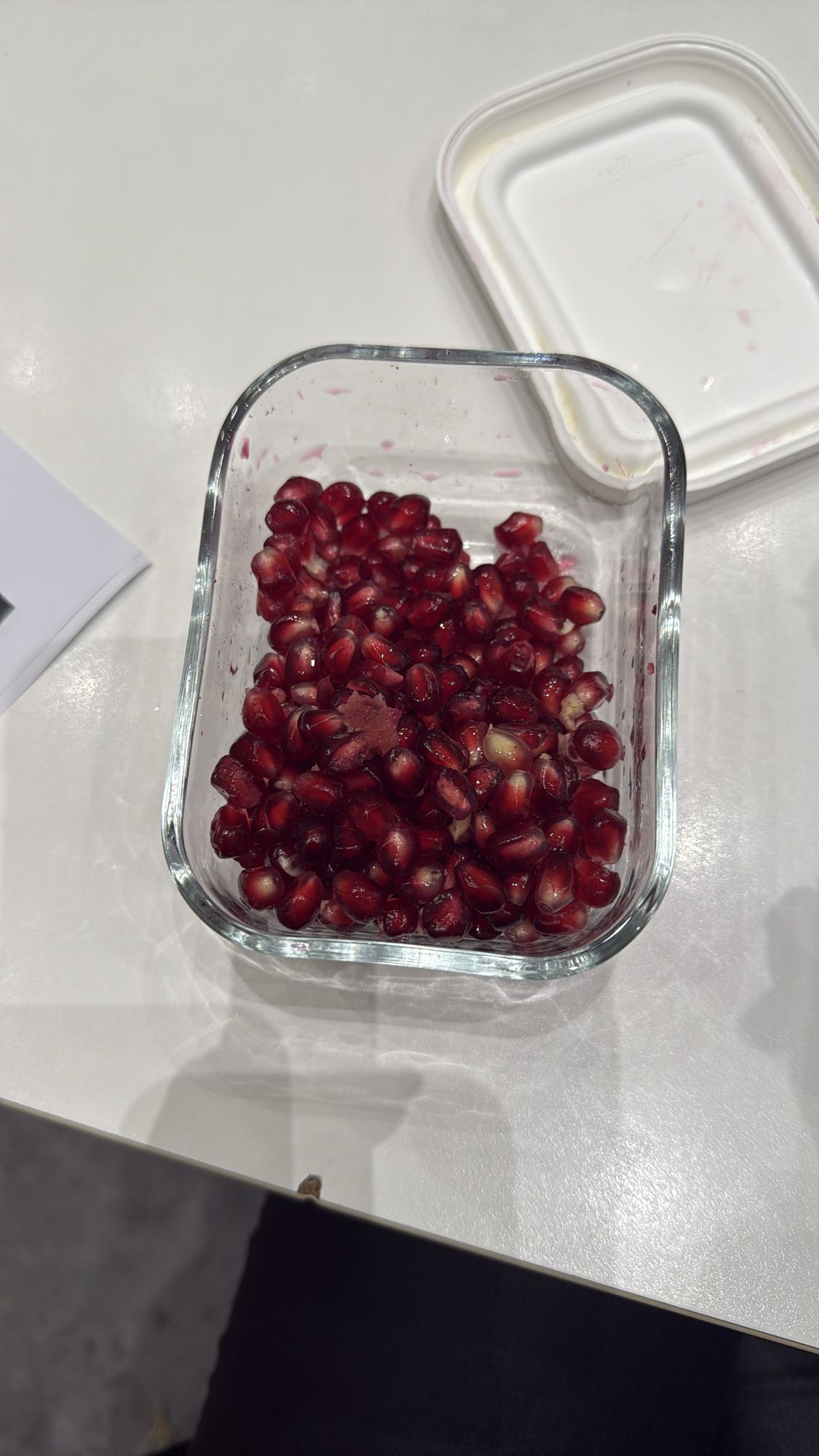 Pomegranate seeds snack