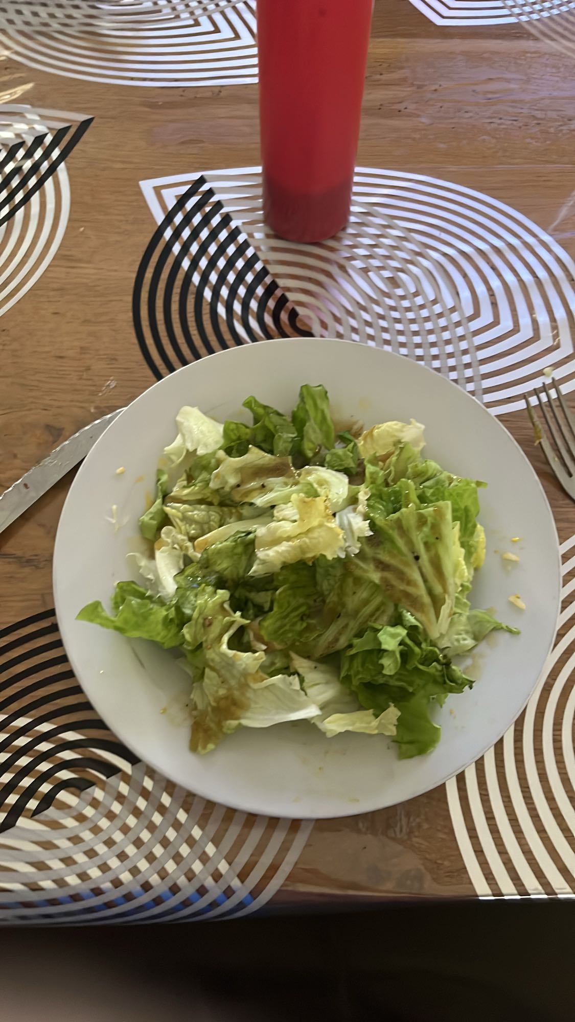 Salade verte simple