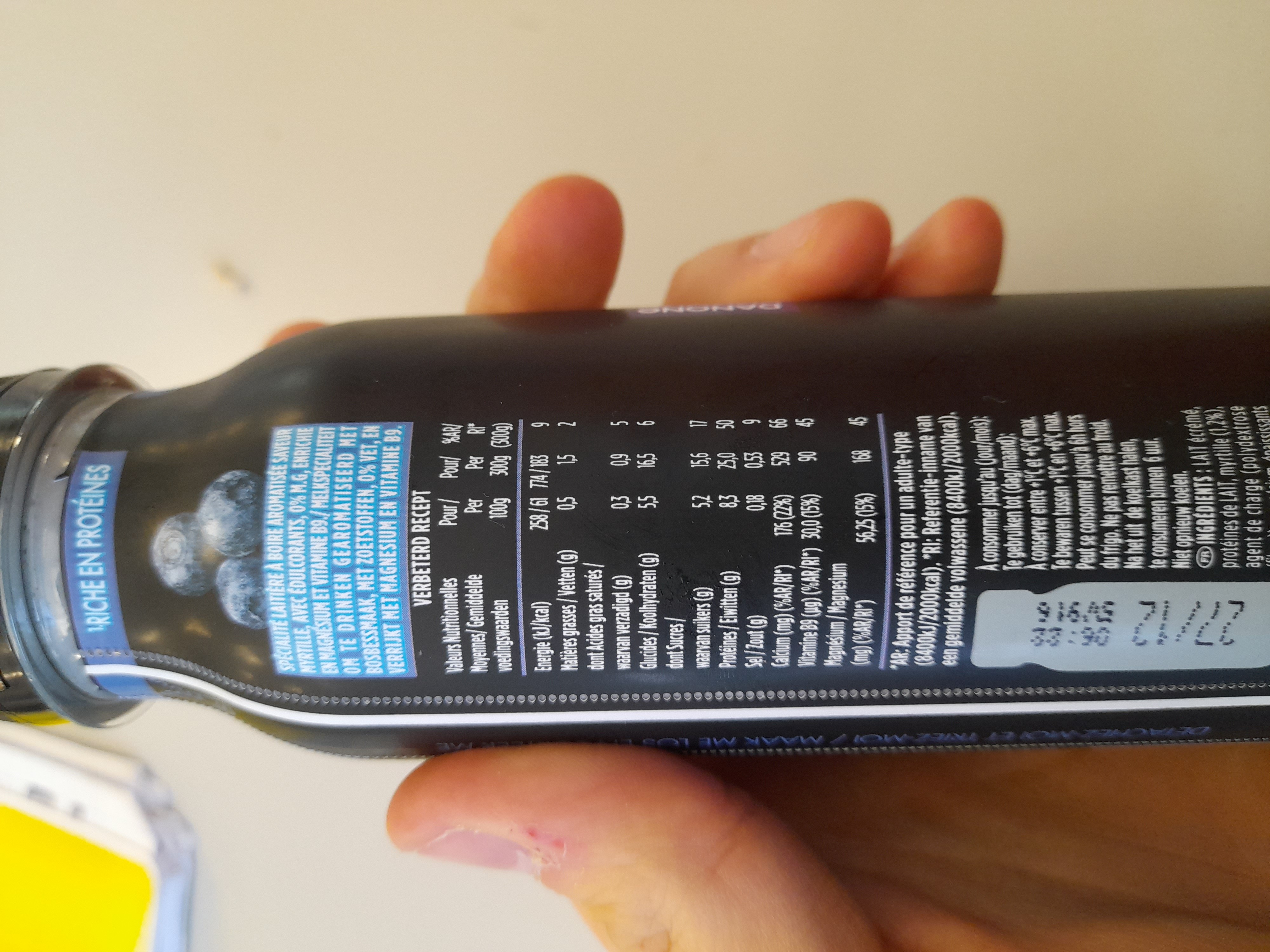 Boisson protéinée myrtille