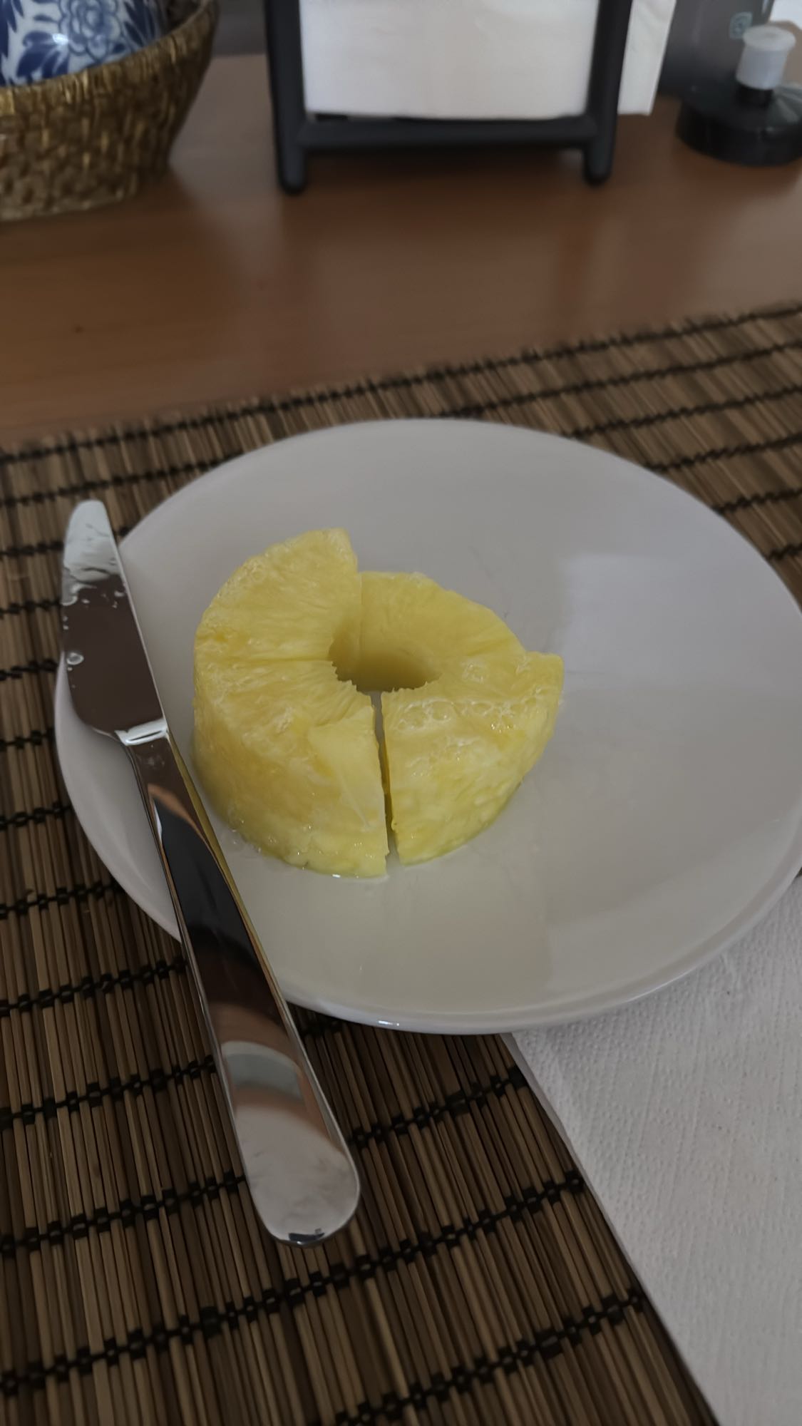 Rodaja de piña fresca