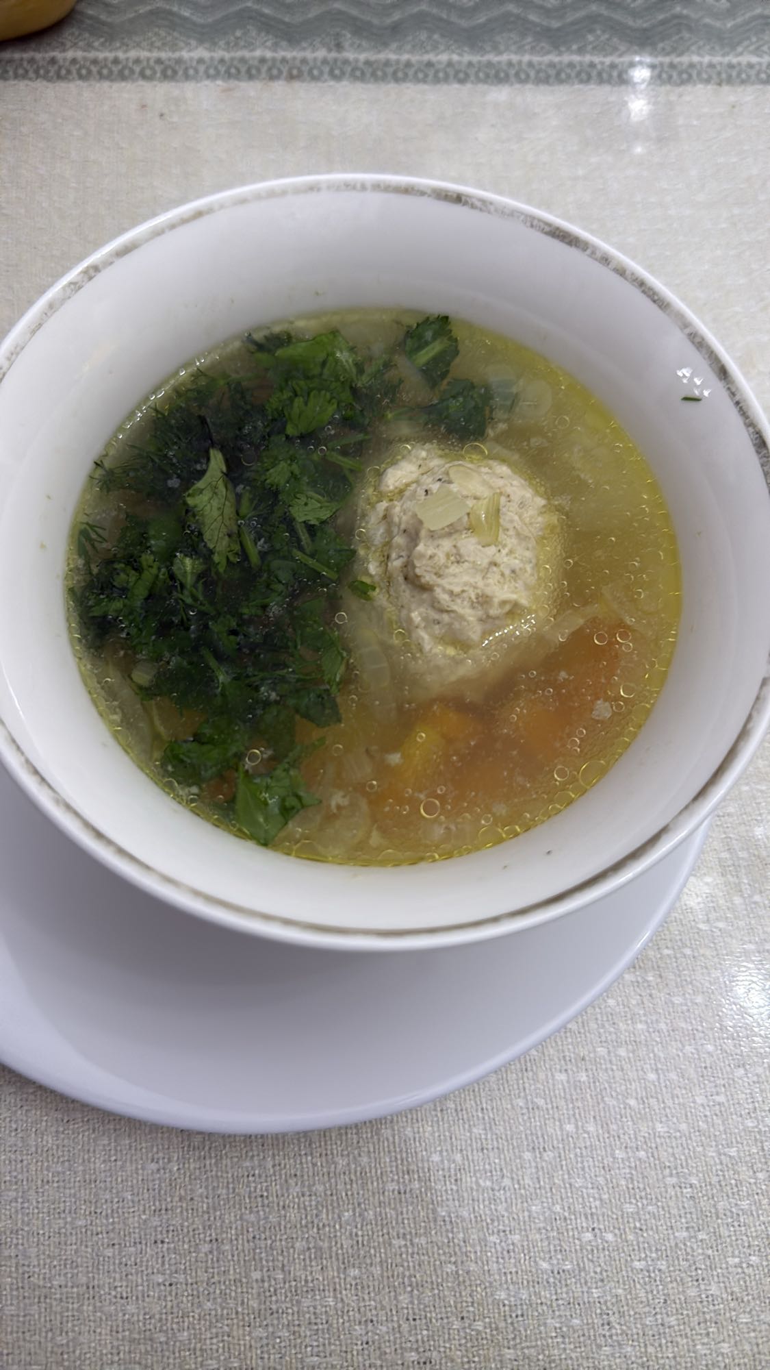 суп с фрикаделькой