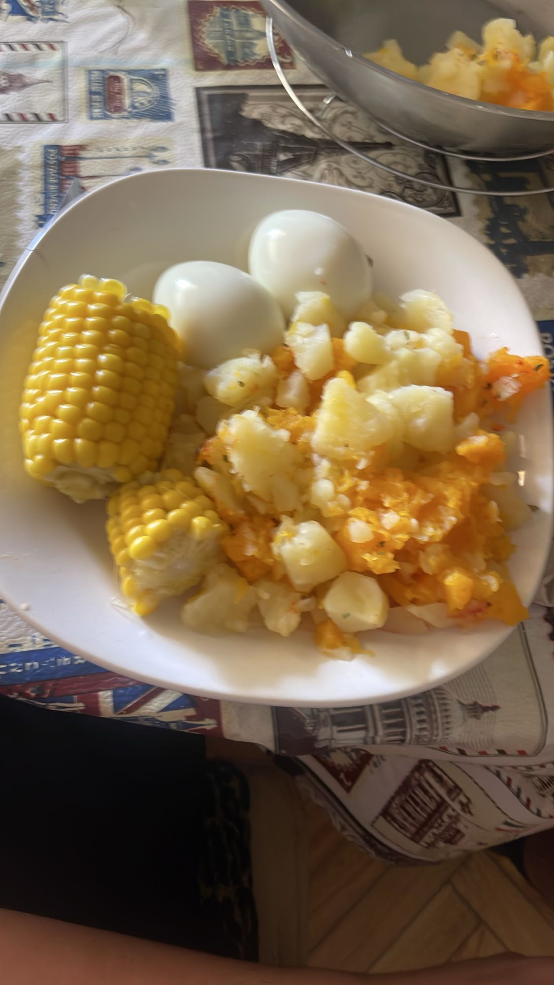 Huevos con vegetales