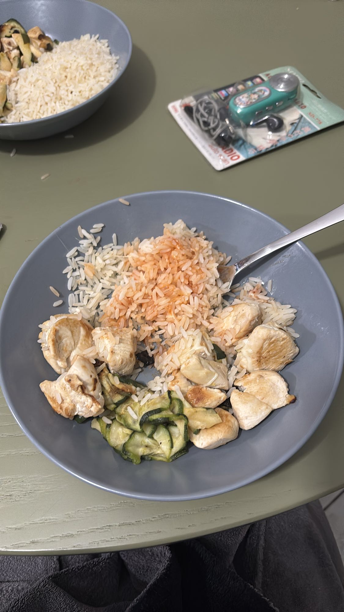 Poulet riz courgettes