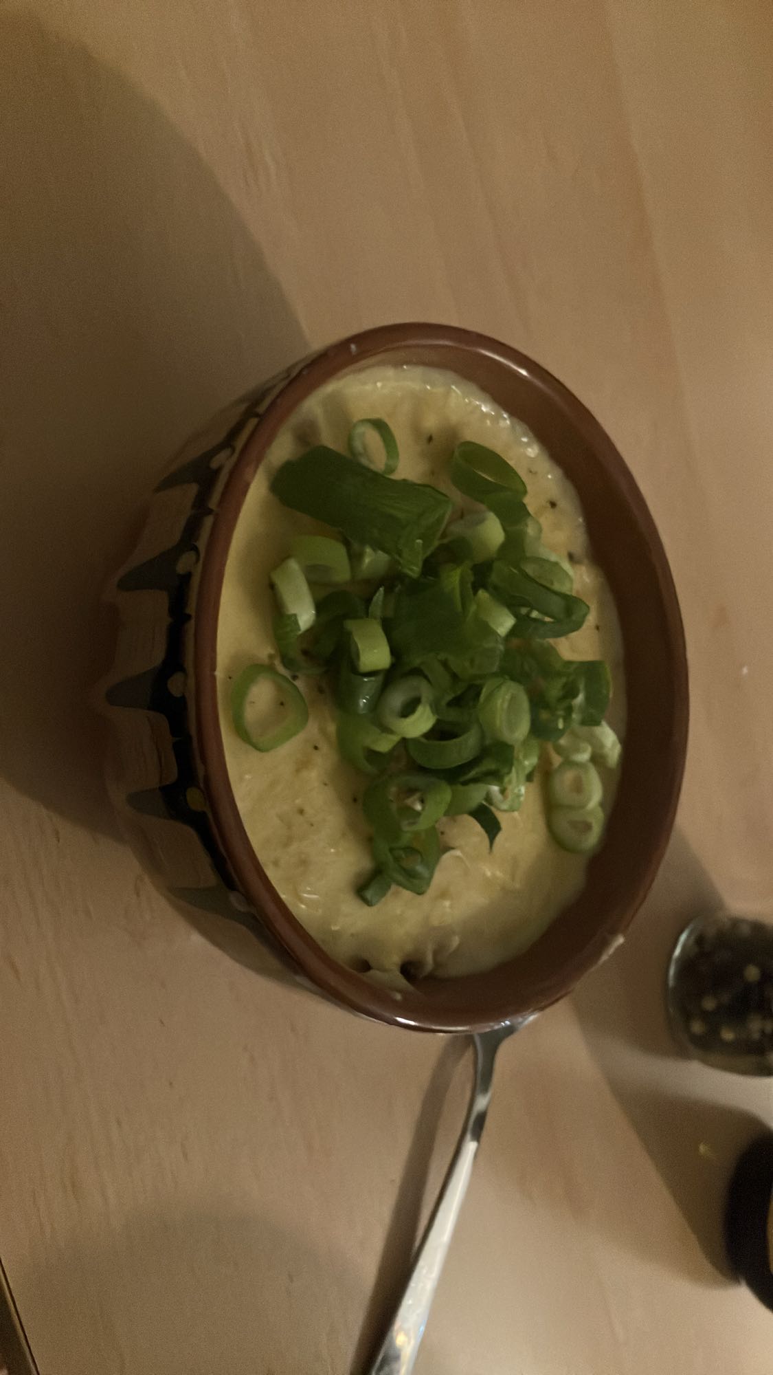 Sopa cremosa de frango