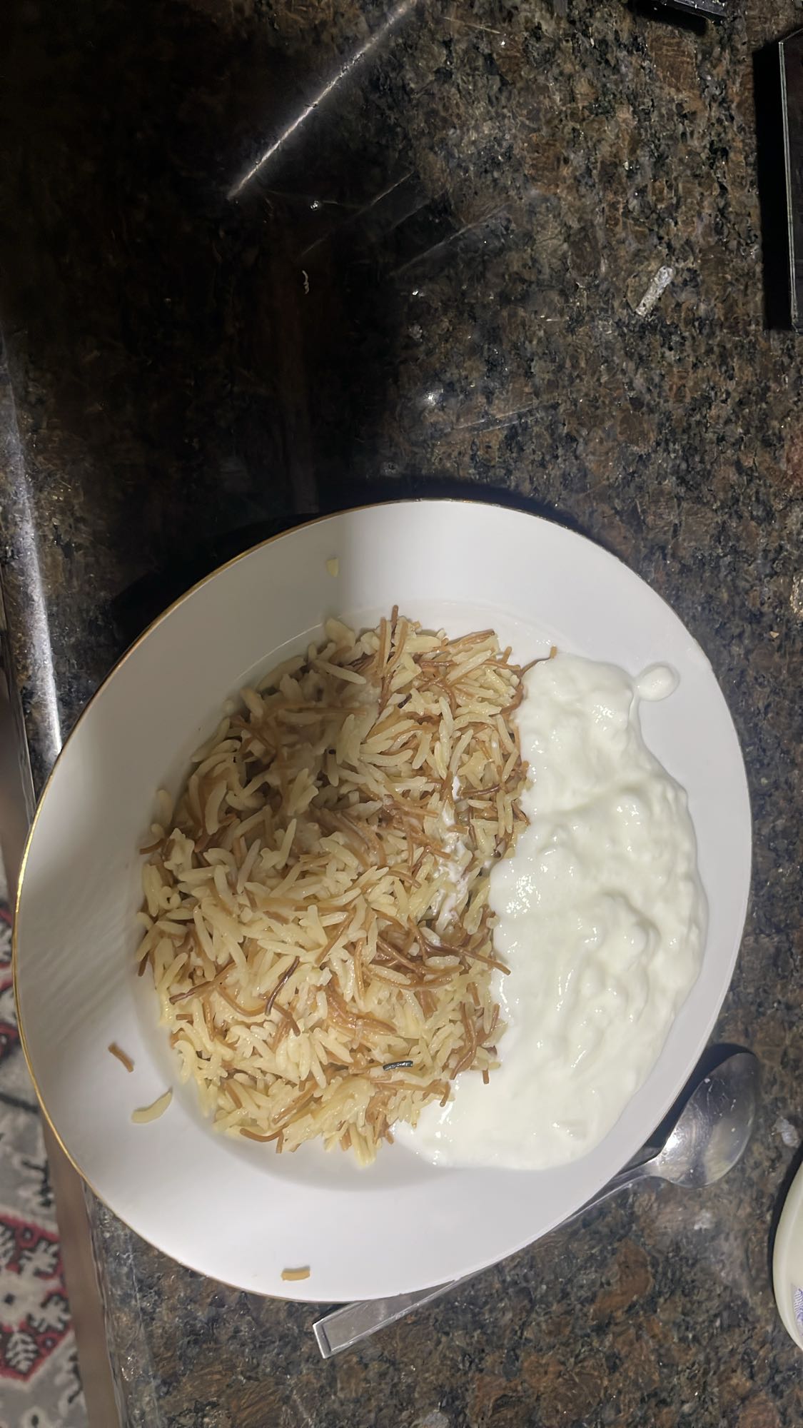 Rice with yogurt