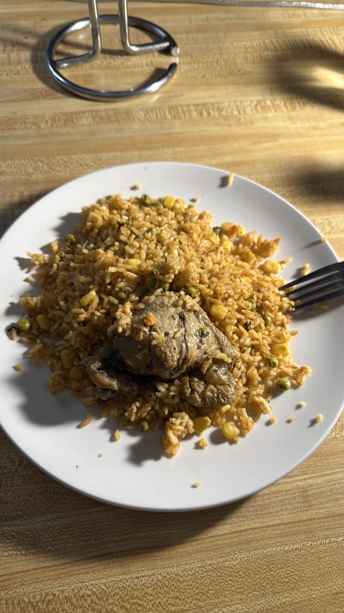 Riz au poulet épicé