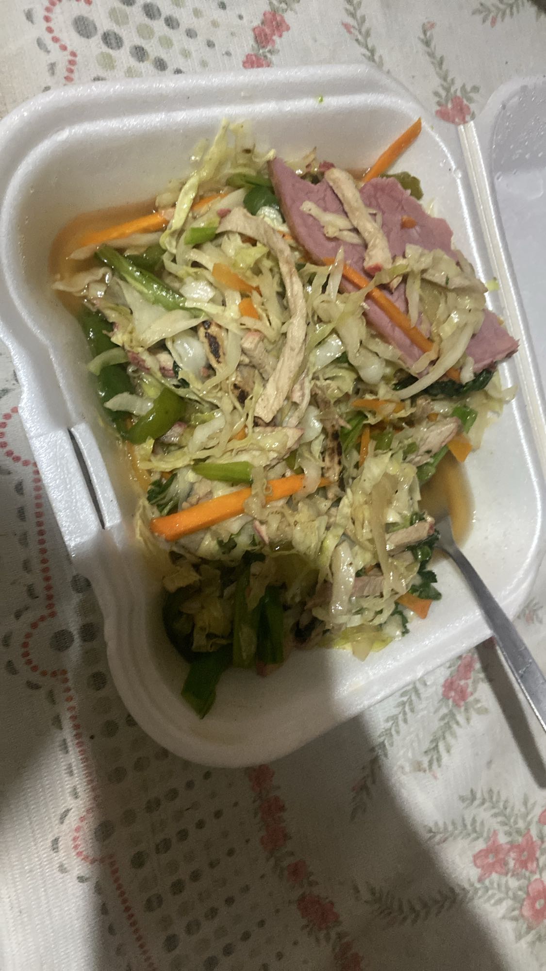 ensalada de pollo y jamón