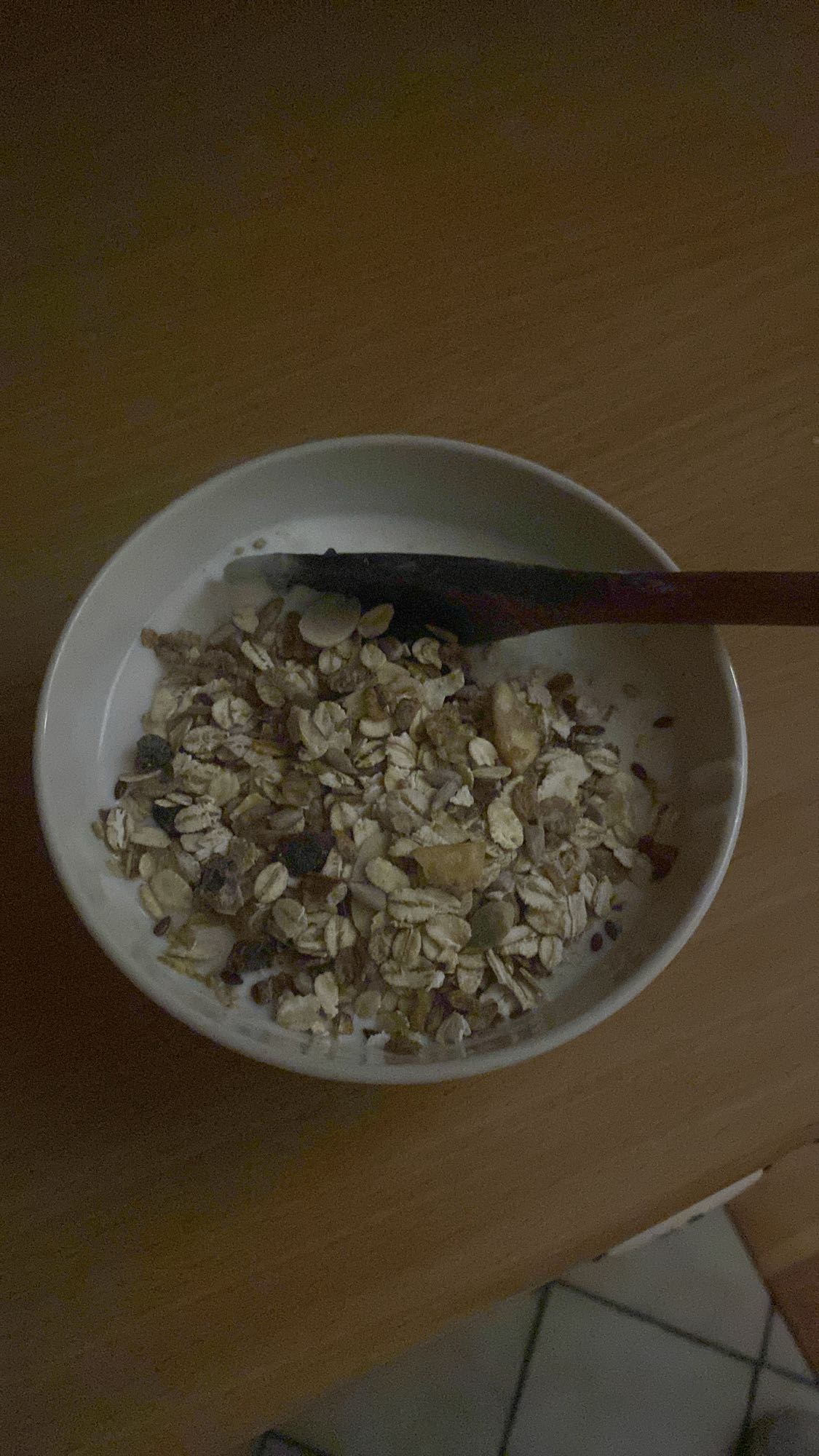 muesli z mlekiem
