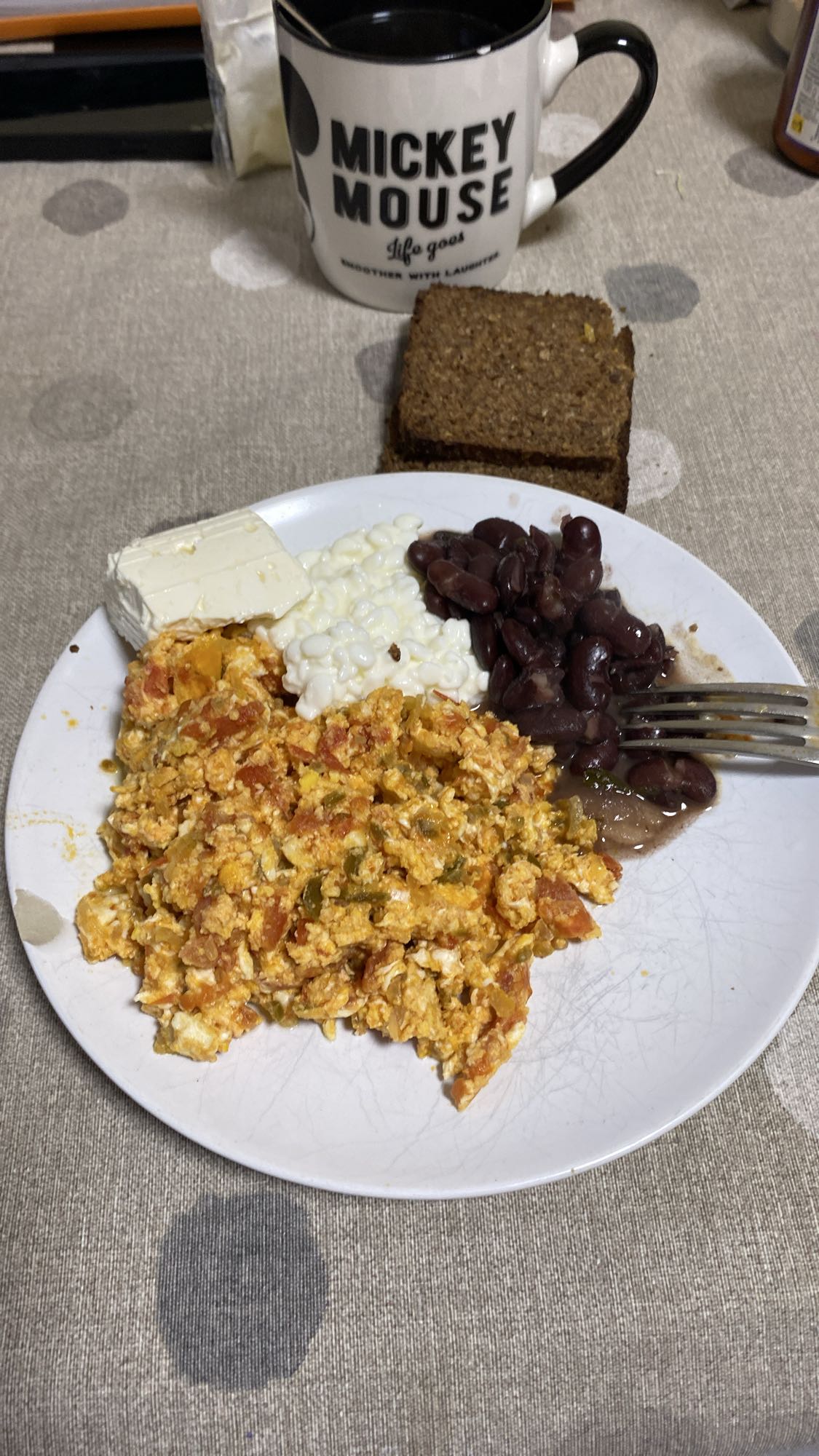 Desayuno mixto saludable