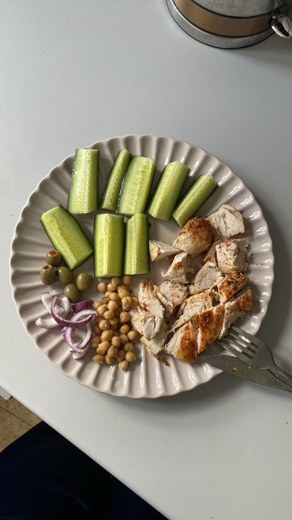 Grillet kyllingebryst med grønt