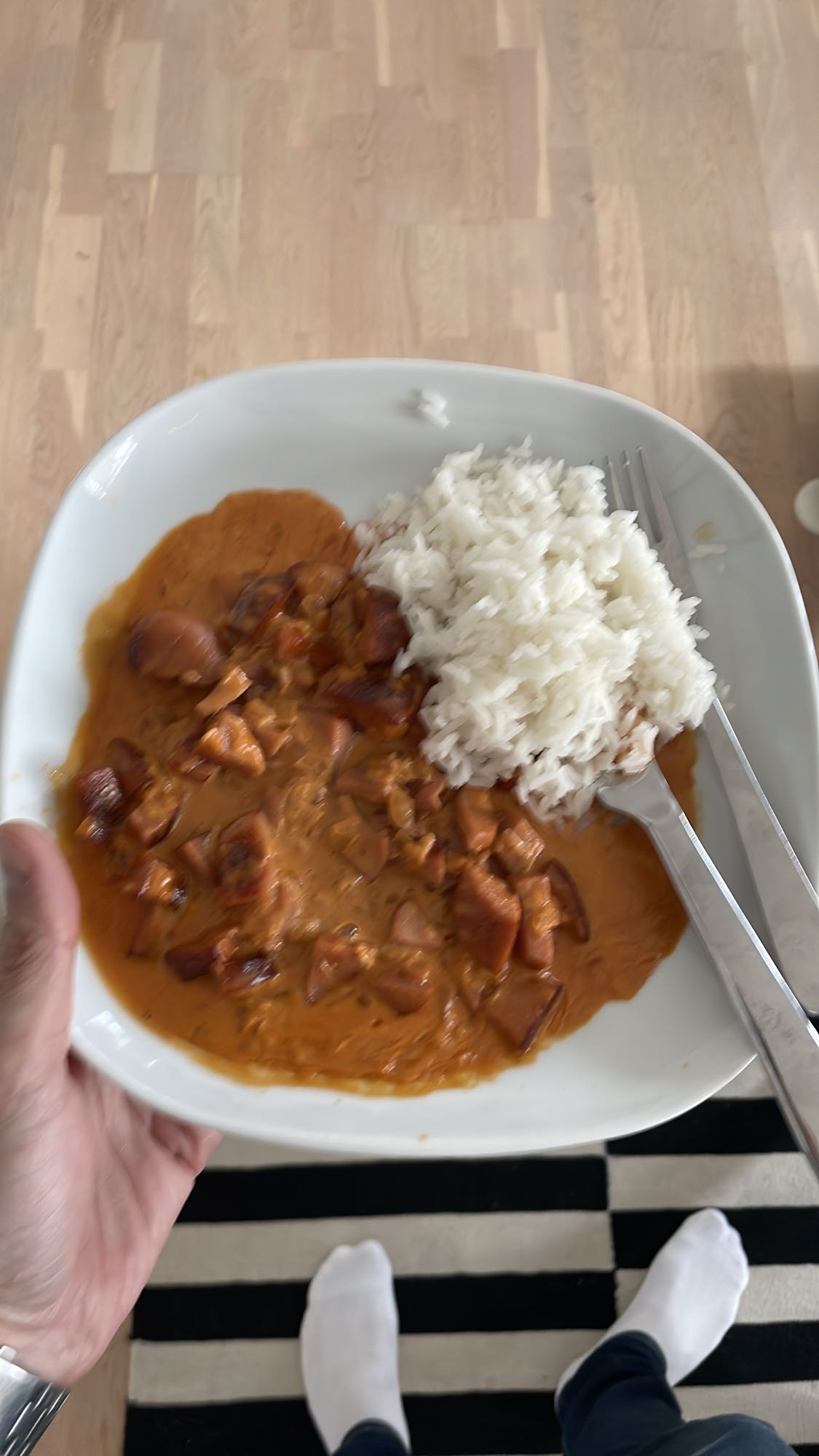 Korvstroganoff med ris