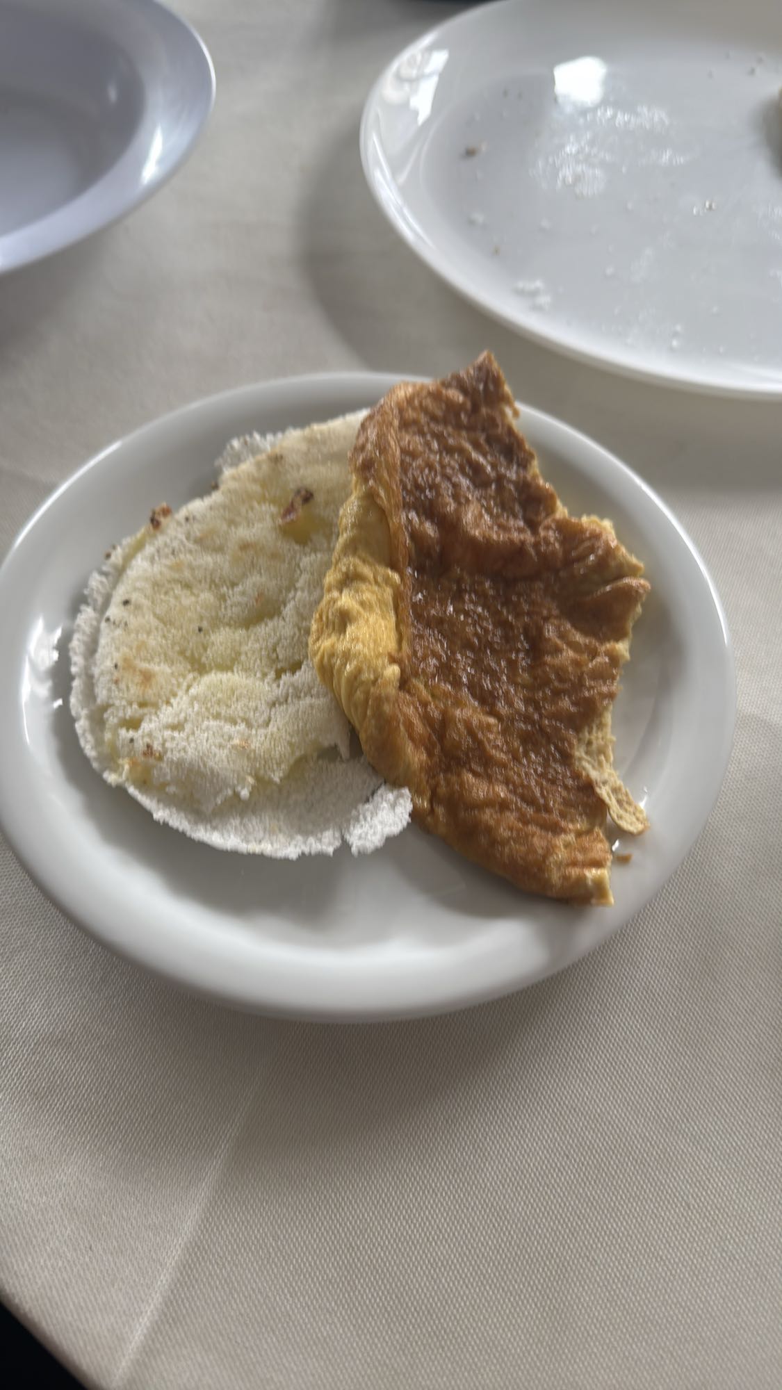 Tapioca com omelete