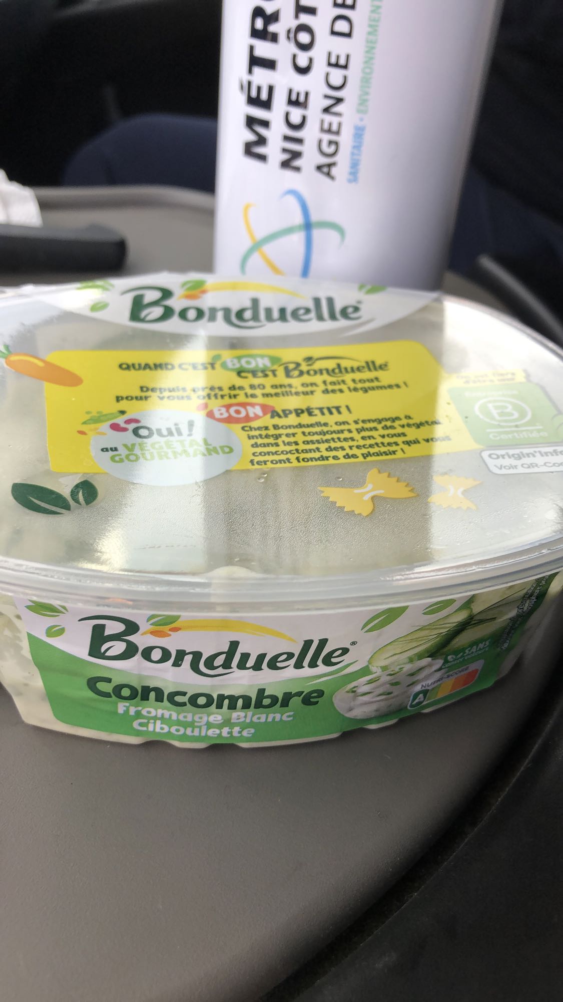 Concombre fromage ciboulette