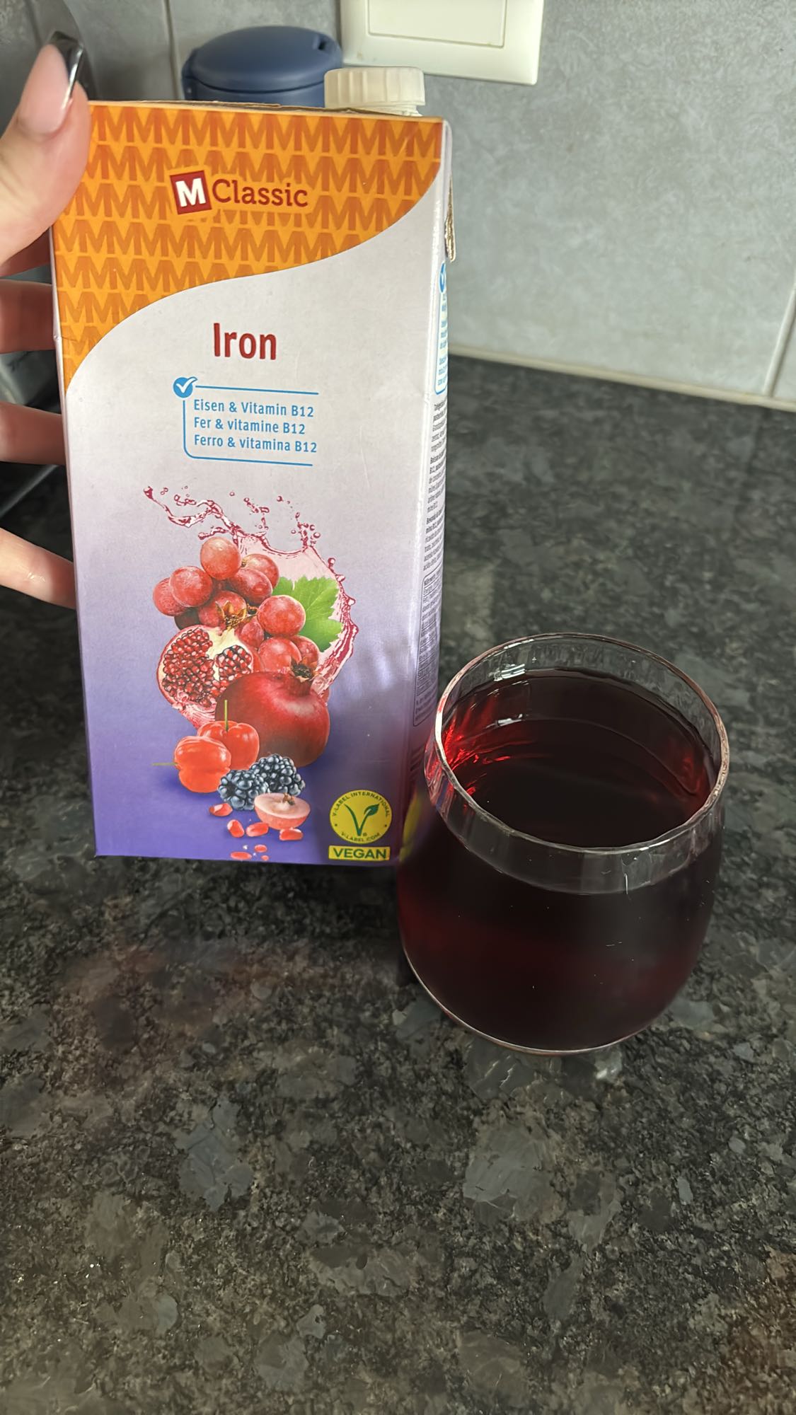 Eisen Fruchtsaft