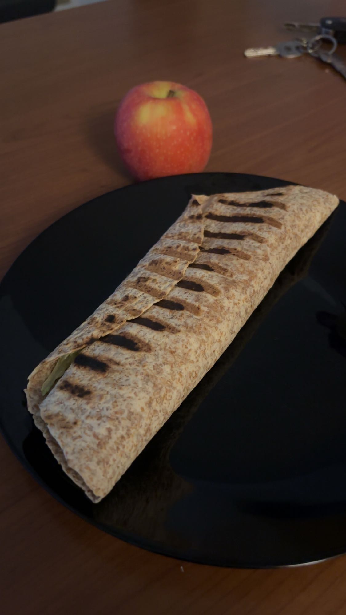 Wrap au blé et pomme