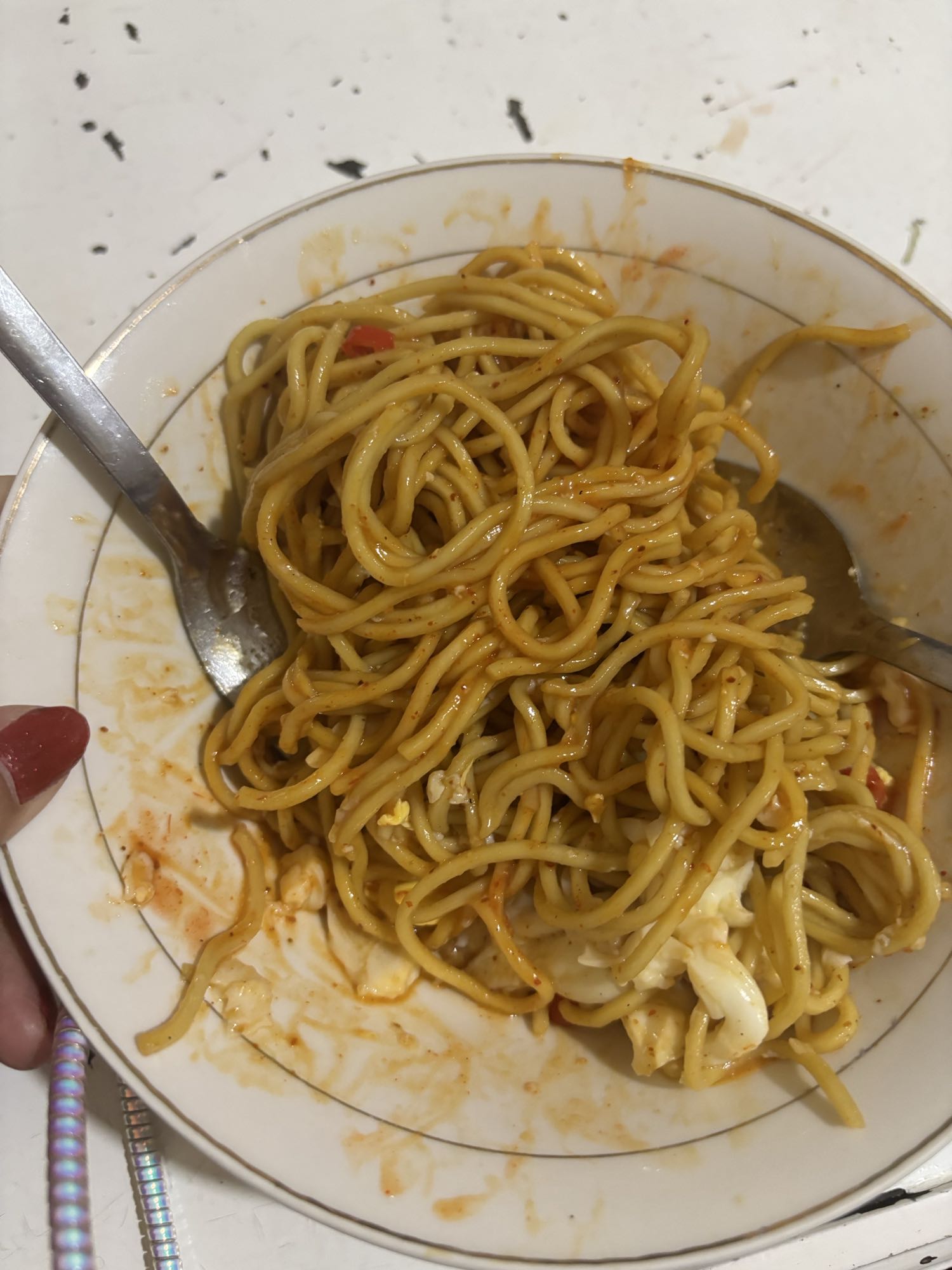 Mie goreng telur sederhana