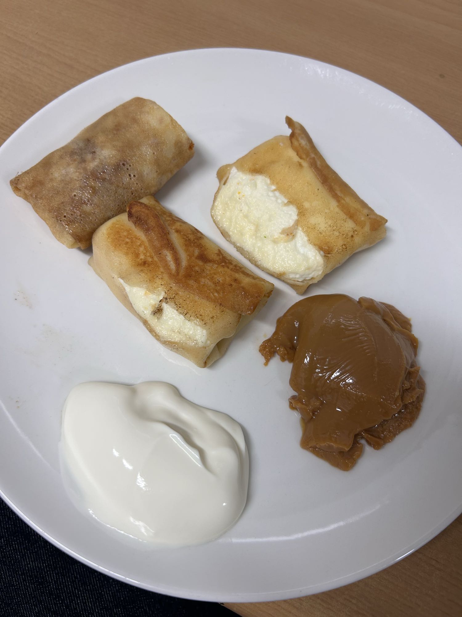 Блины с творогом