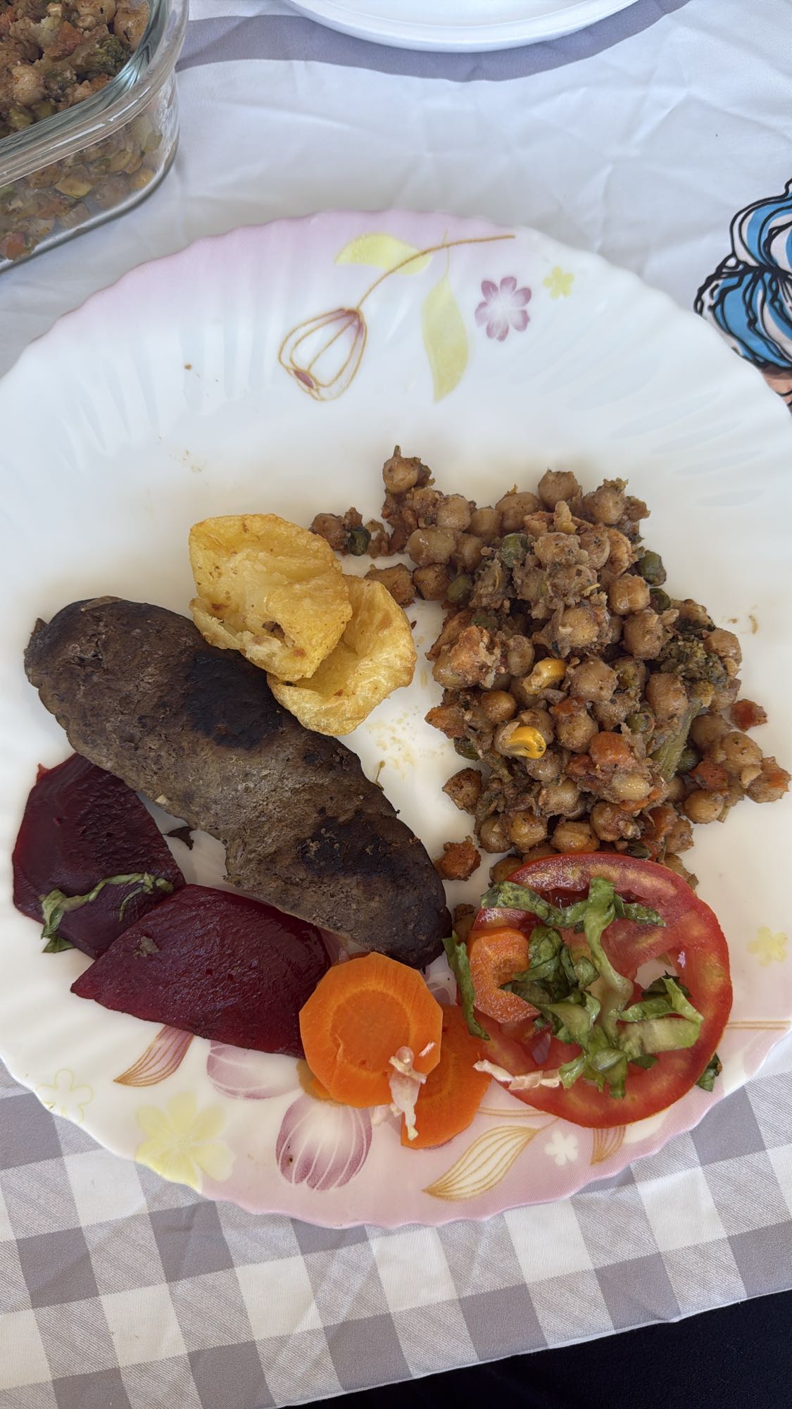 Prato variado com legumes