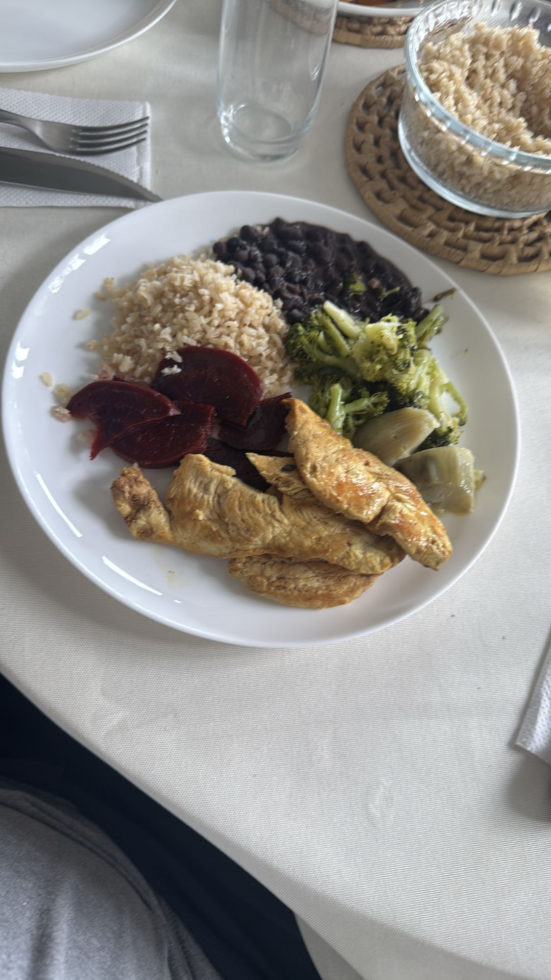 Prato saudável com frango