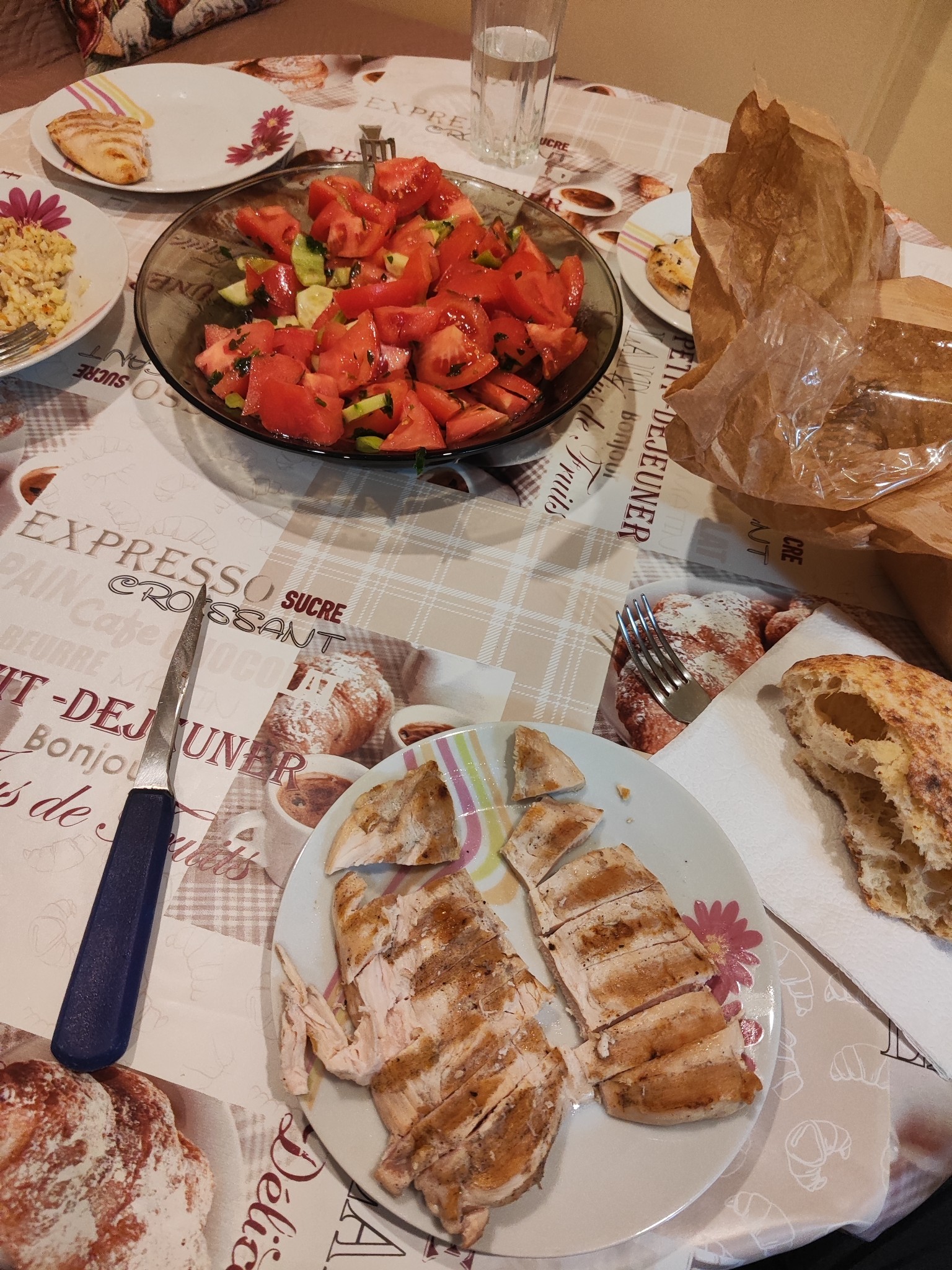 Chicken Salad with Bread