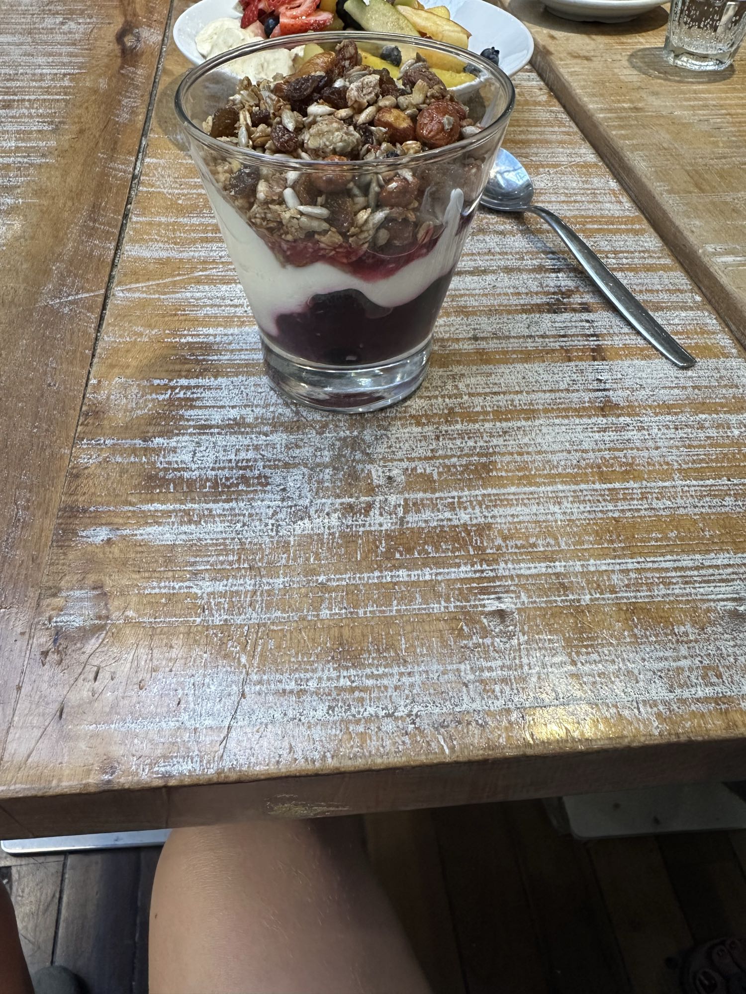 vaso de yogur con granola