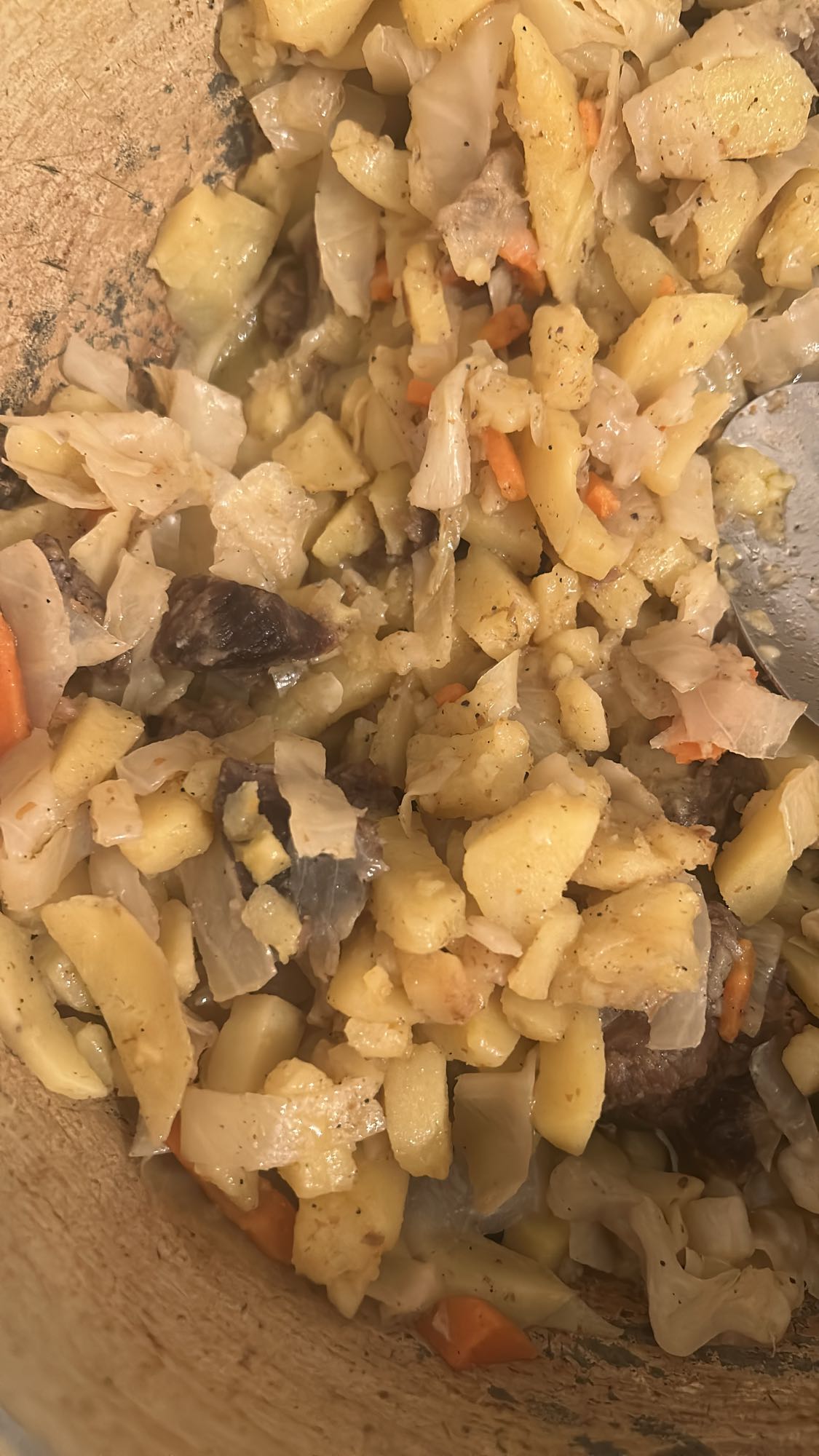 тушёные овощи с мясом