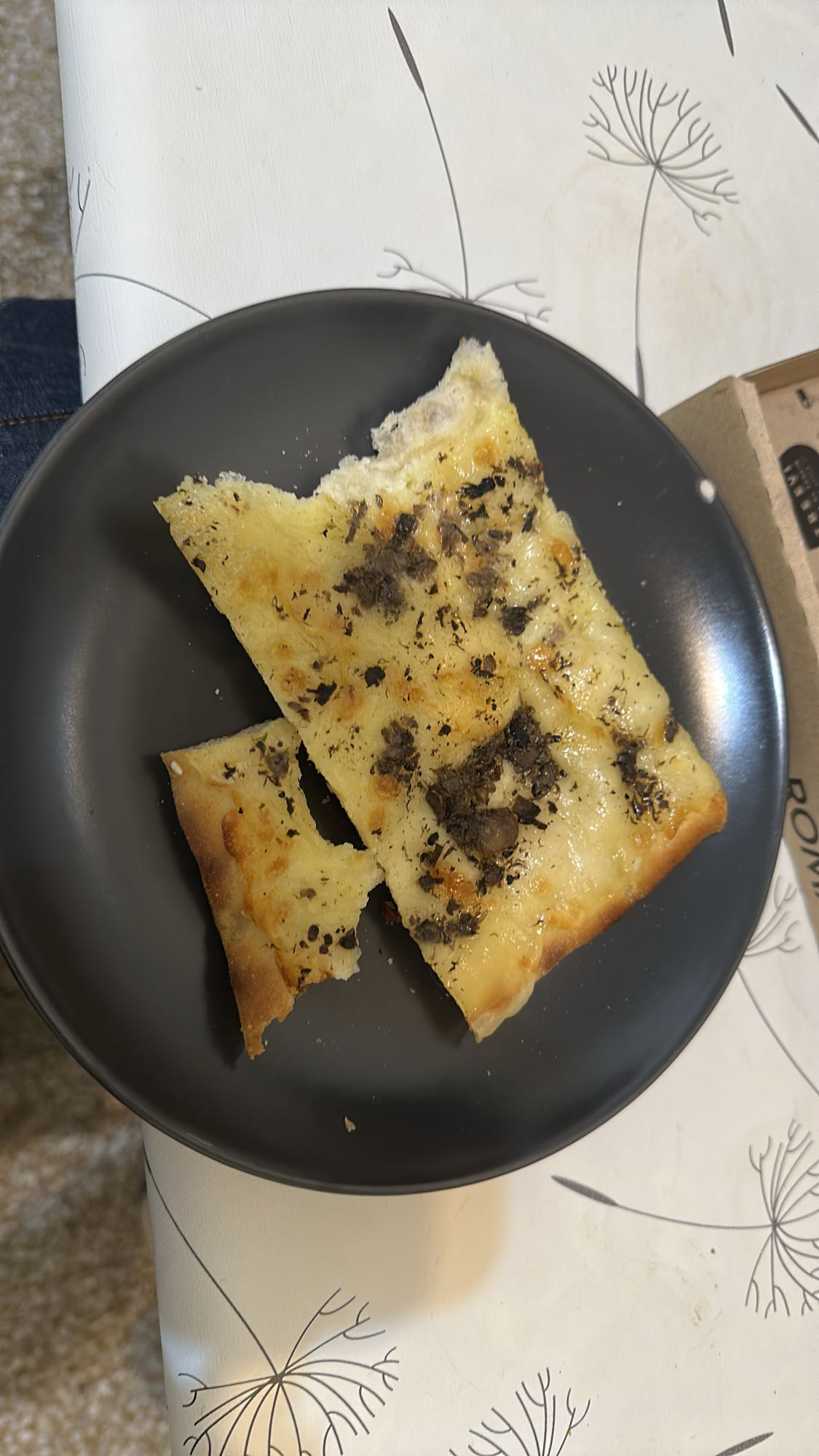 Cheesy herb flatbread