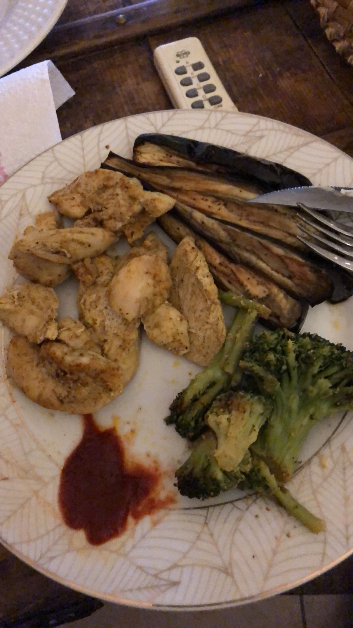 Poulet légumes grillés