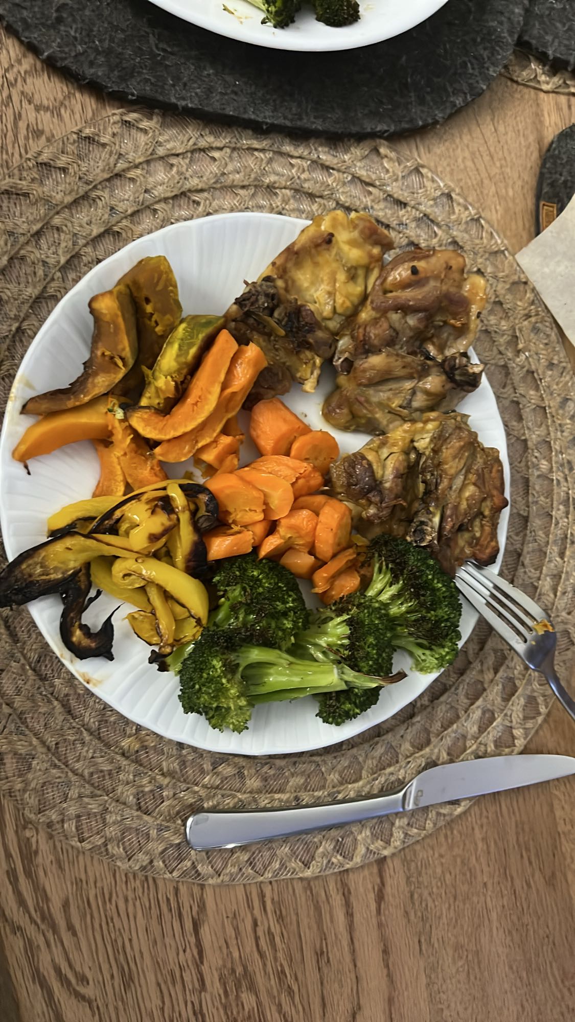 Tavuk ve Fırın Sebzeler