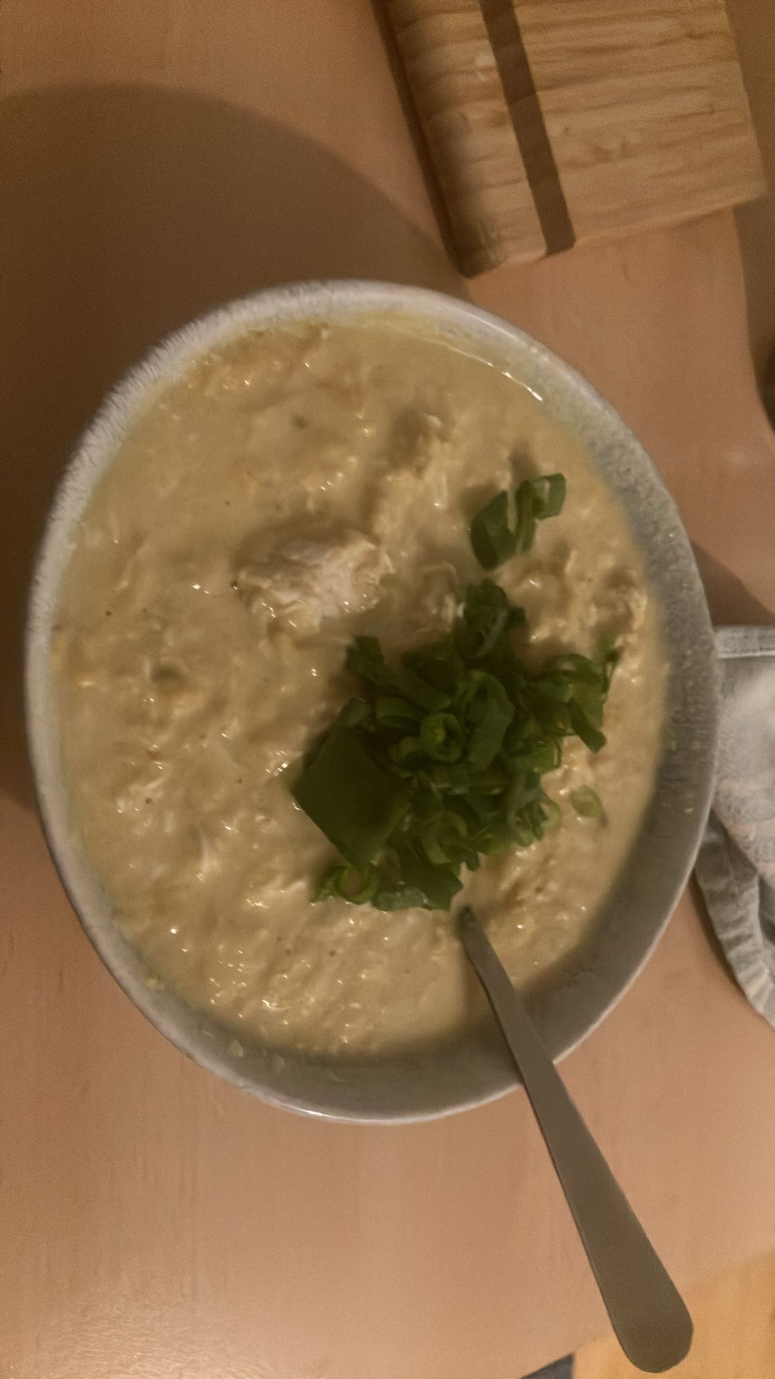 canja de frango com sopa de milho